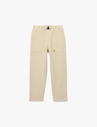 Beli Lastikli Rahat Kalıp Cep Detaylı Eşofman Altı