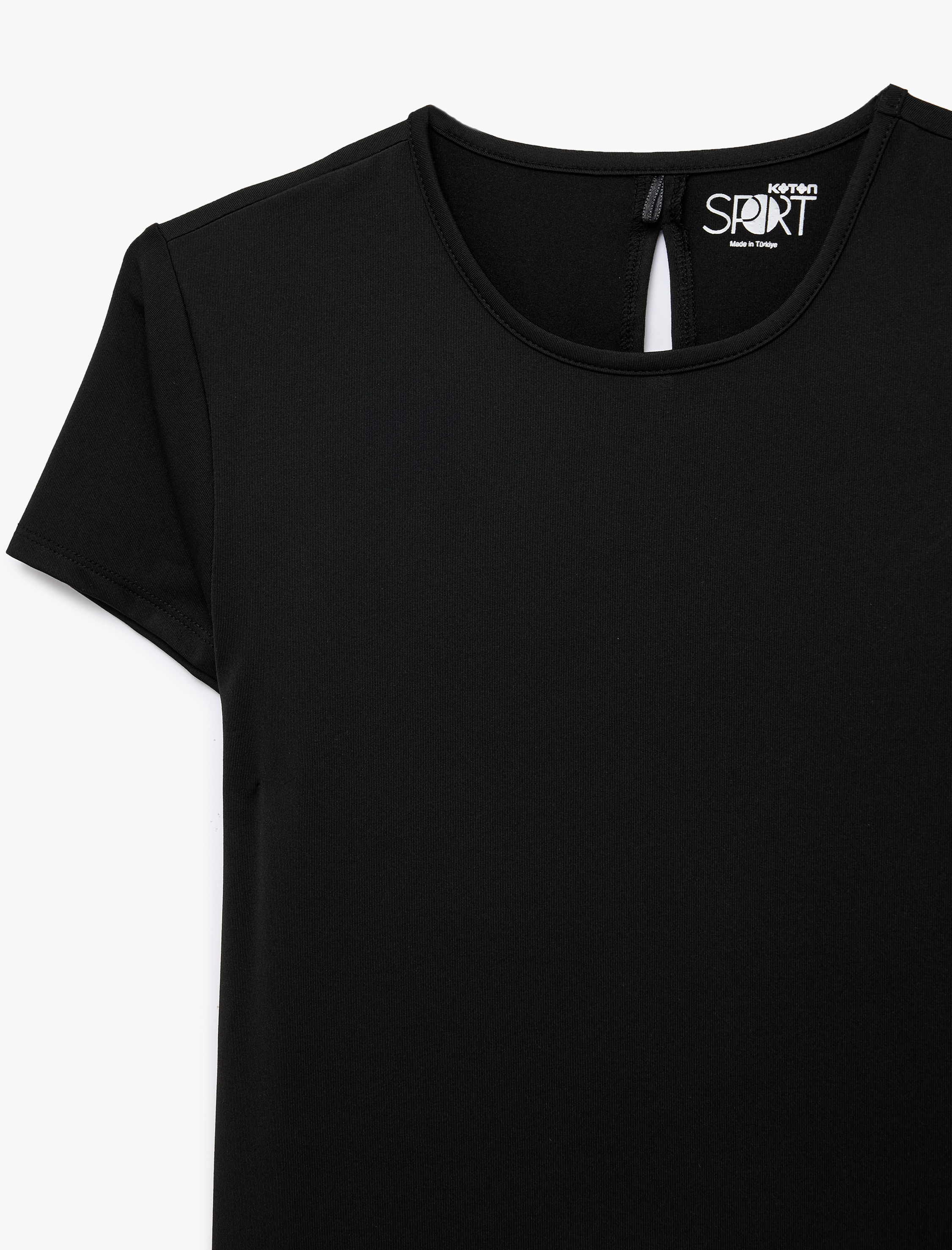   Rahat Kalıp Kısa Kollu Bisiklet Yaka Spor Tişört