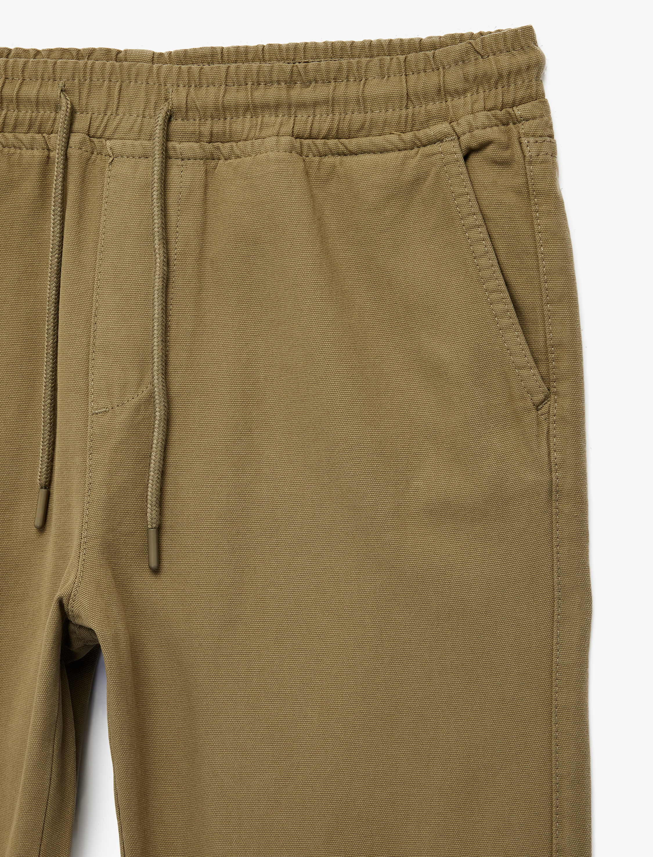   Regular Fit Pamuklu Cepli Gabardin Beli Bağcıklı Pantolon