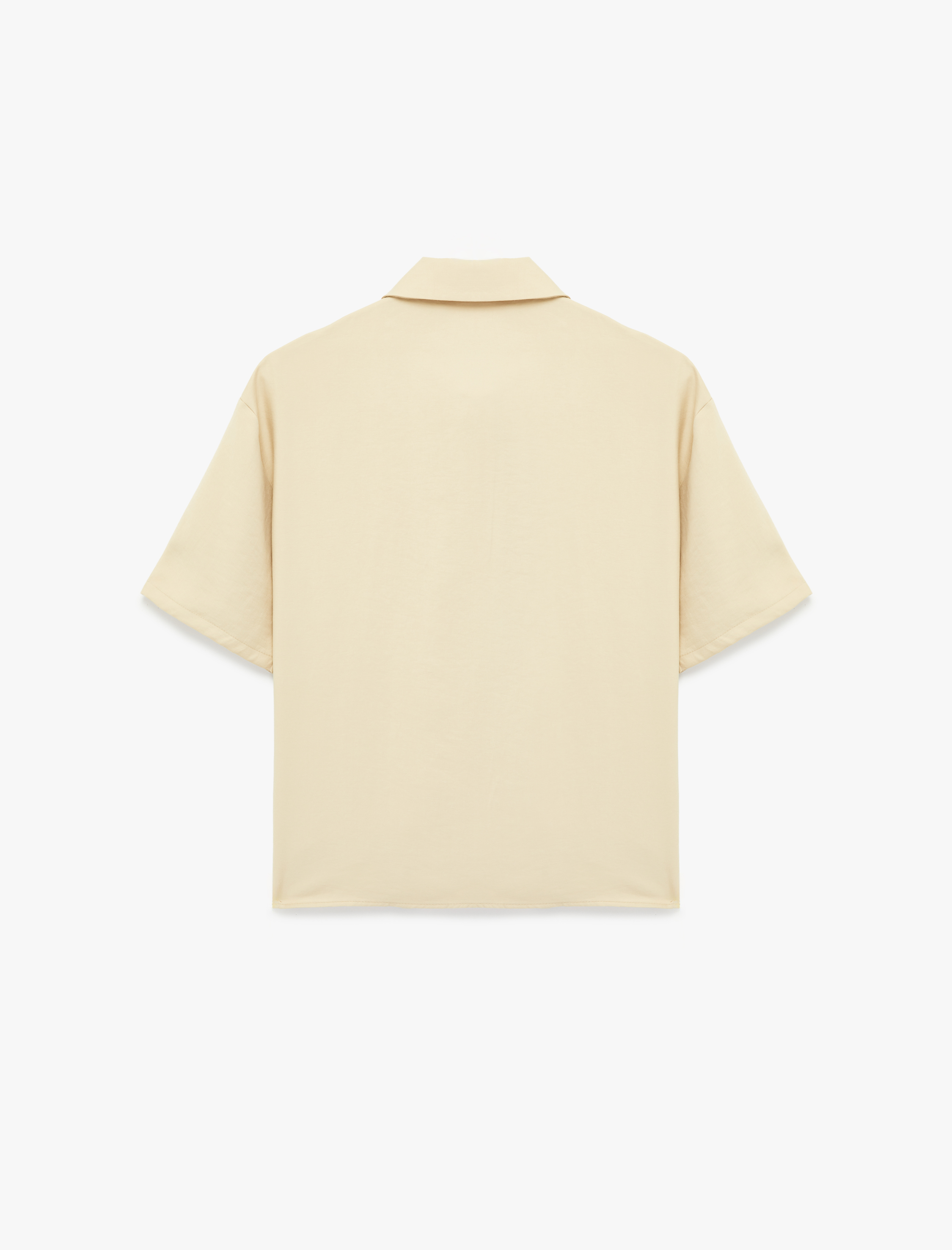   Modal Kumaş Yarım Düğmeli Kısa Kollu Polo Yaka Tişört