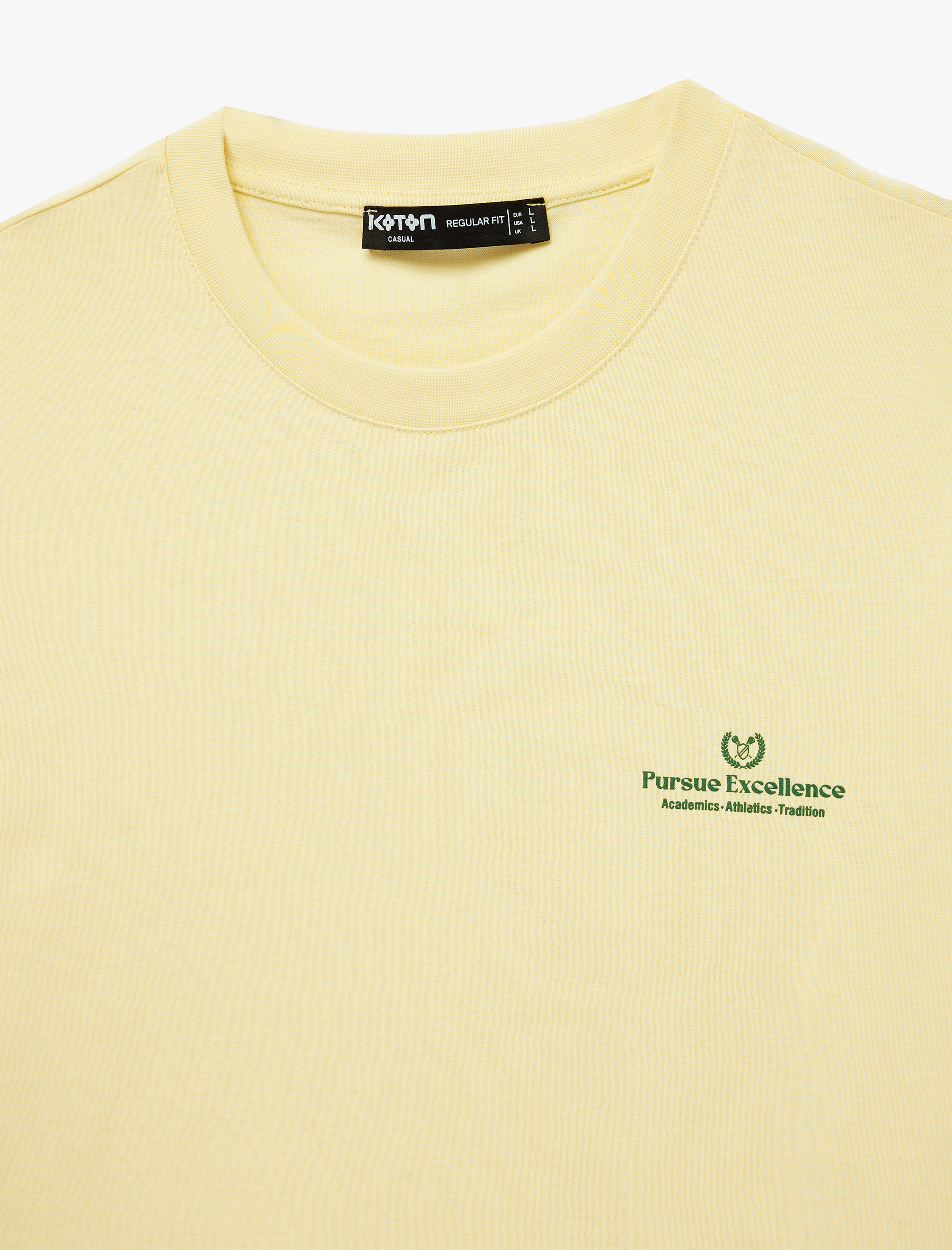   Regular Fit Kısa Kollu Bisiklet Yaka Pamuklu Baskılı Tişört