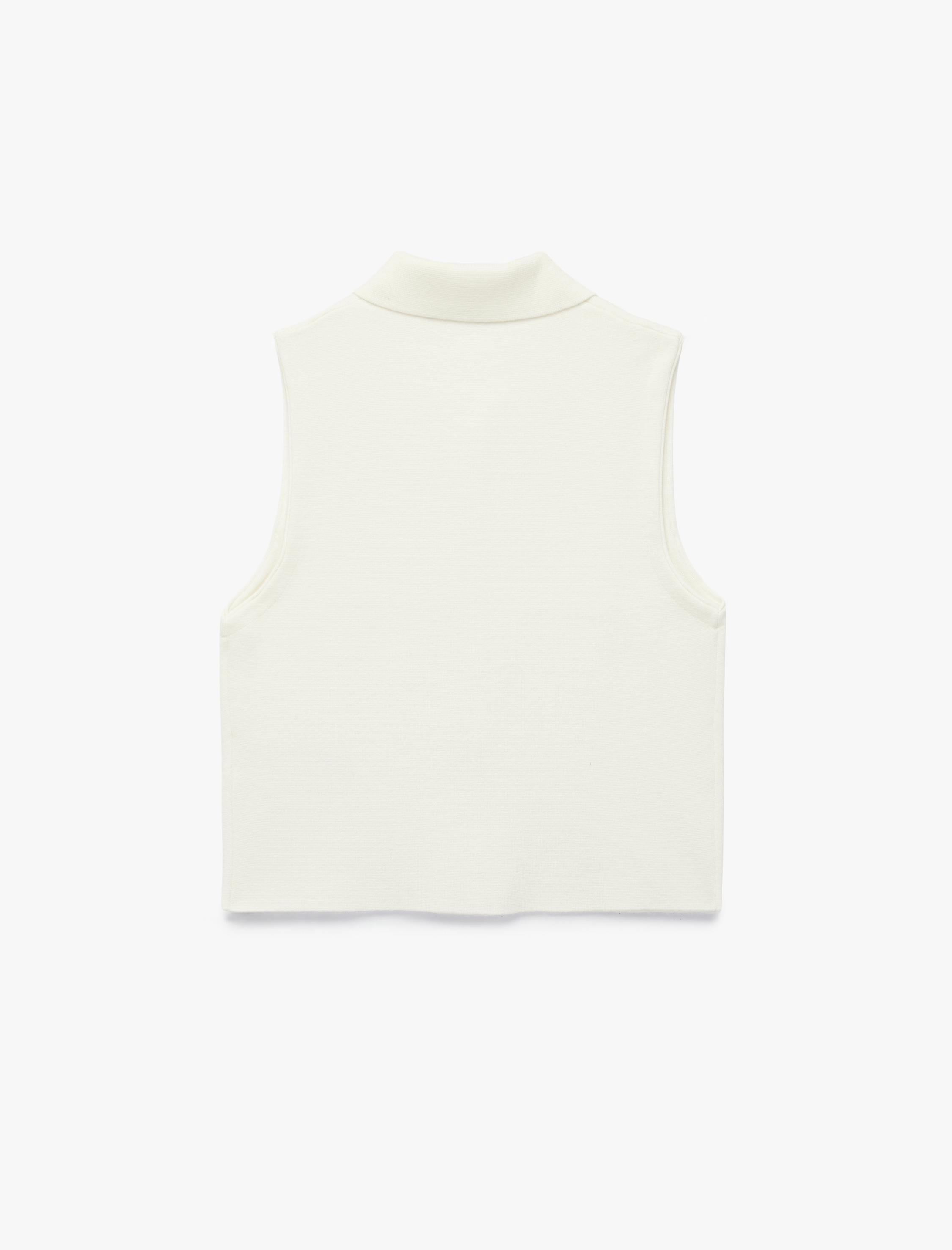   Regular Fit Gömlek Yaka Düğmeli Aplike Detaylı Triko Yelek