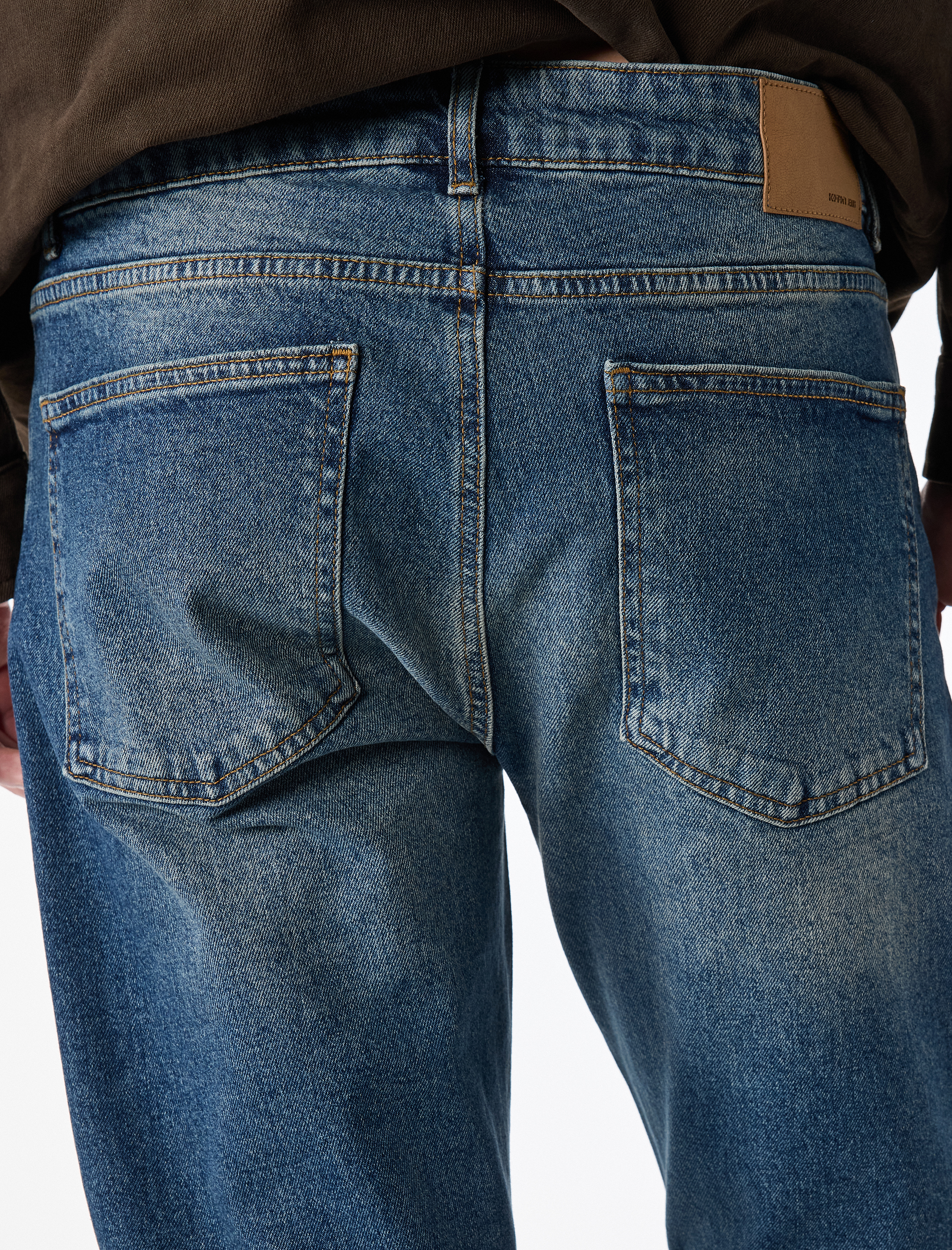   Normal Bel Düz Paça Straight Fit Jean Pantolon - Mark Jean