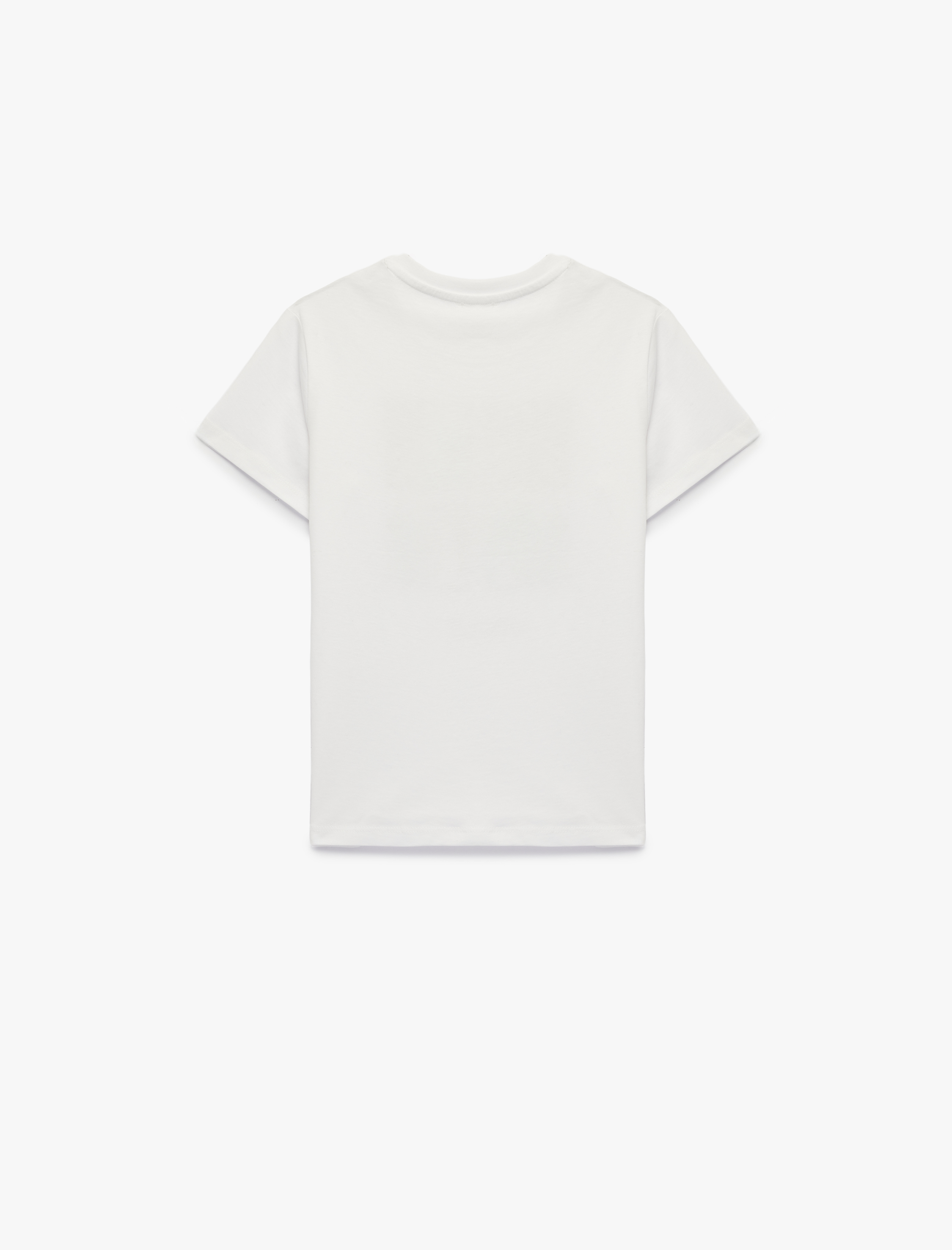  Erkek Çocuk Pamuklu Kısa Kollu Bisiklet Yaka Baskılı Tişört