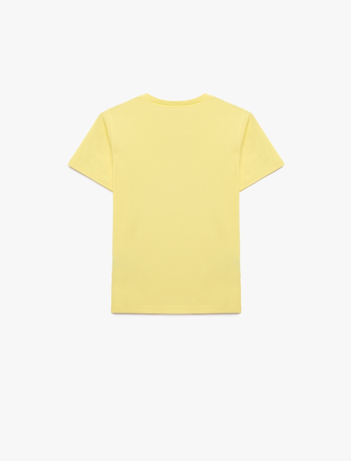 Erkek Çocuk Kısa Kollu Bisiklet Yaka Pamuklu Basic Tişört