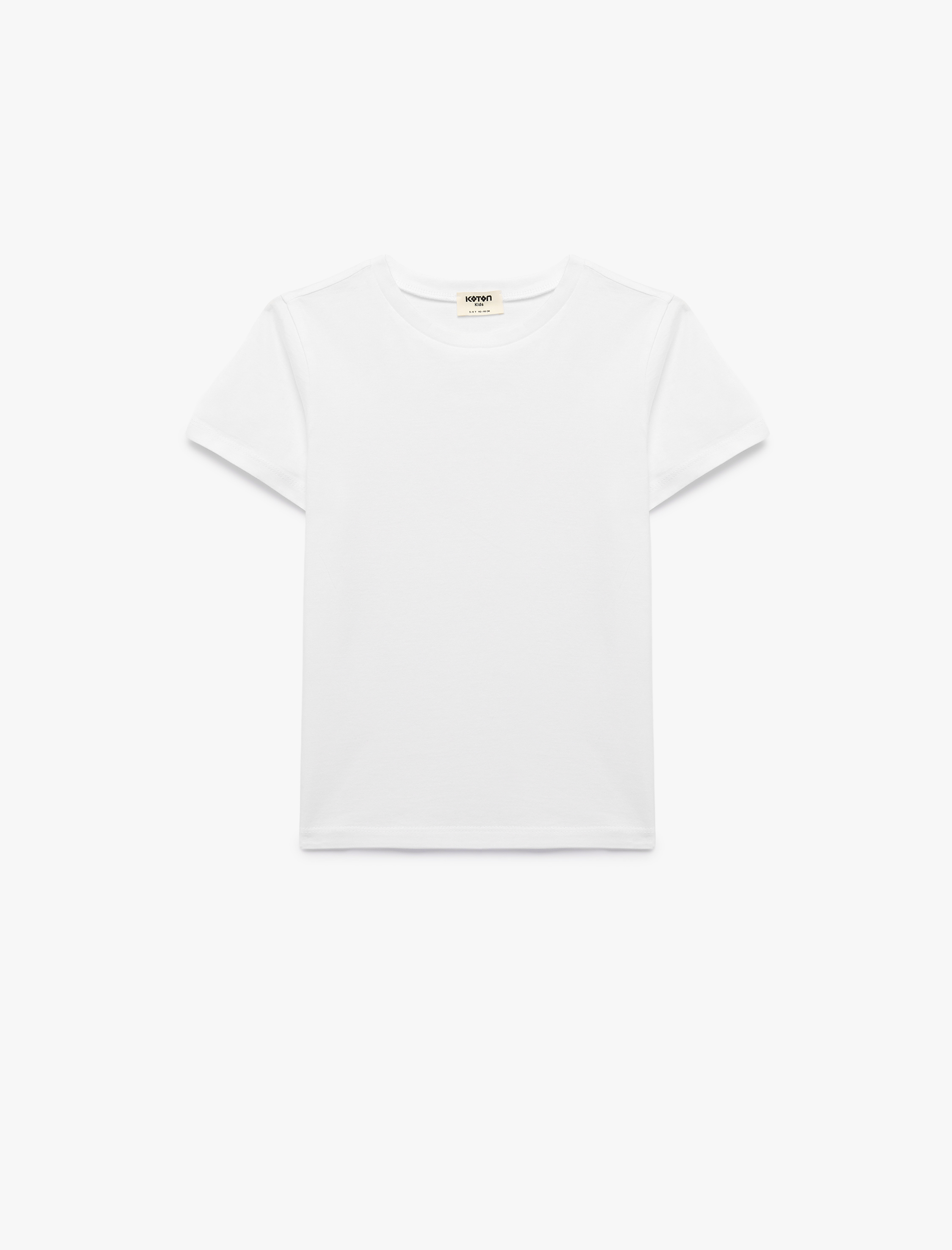  Erkek Çocuk Kısa Kollu Bisiklet Yaka Pamuklu Basic Tişört