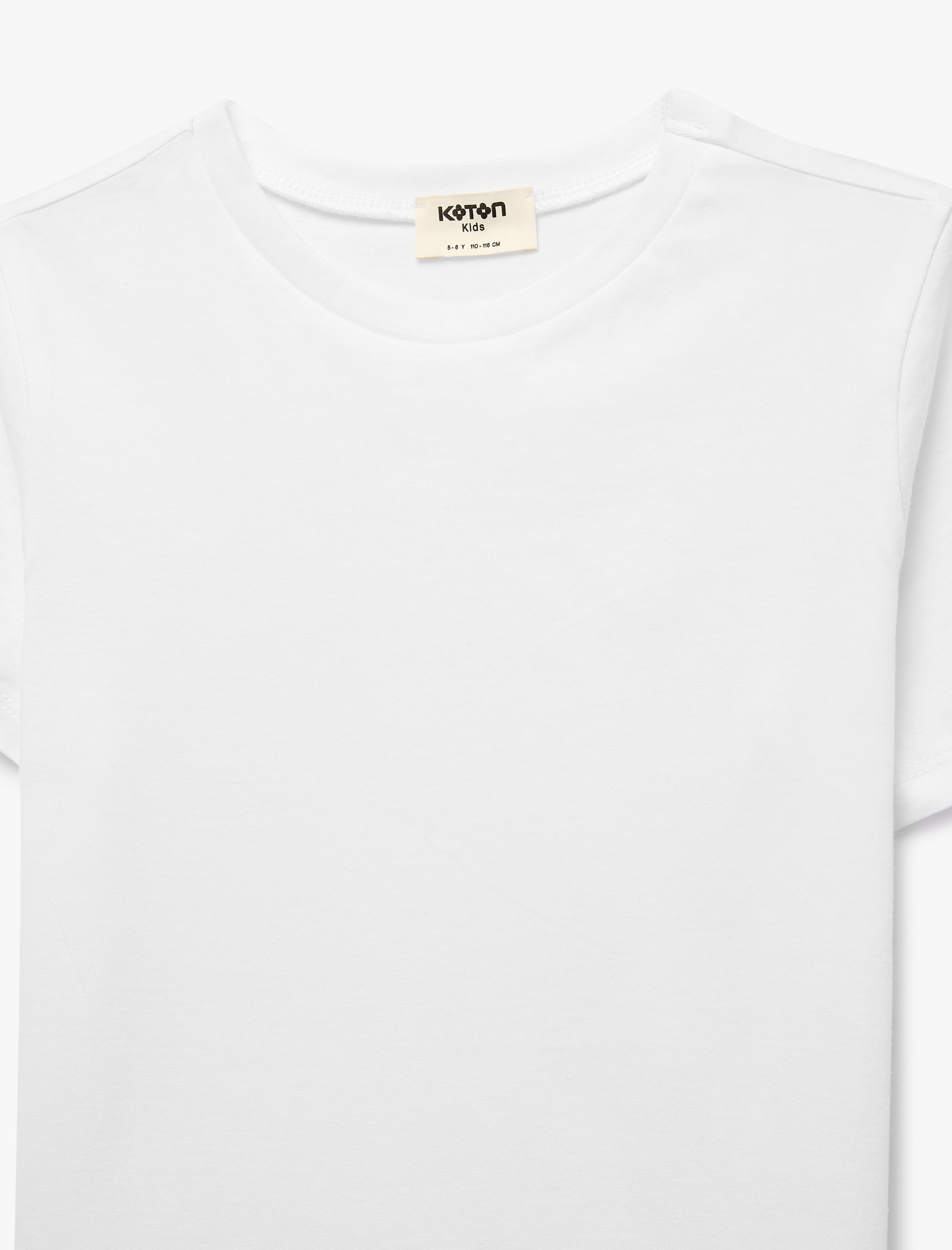  Erkek Çocuk Kısa Kollu Bisiklet Yaka Pamuklu Basic Tişört