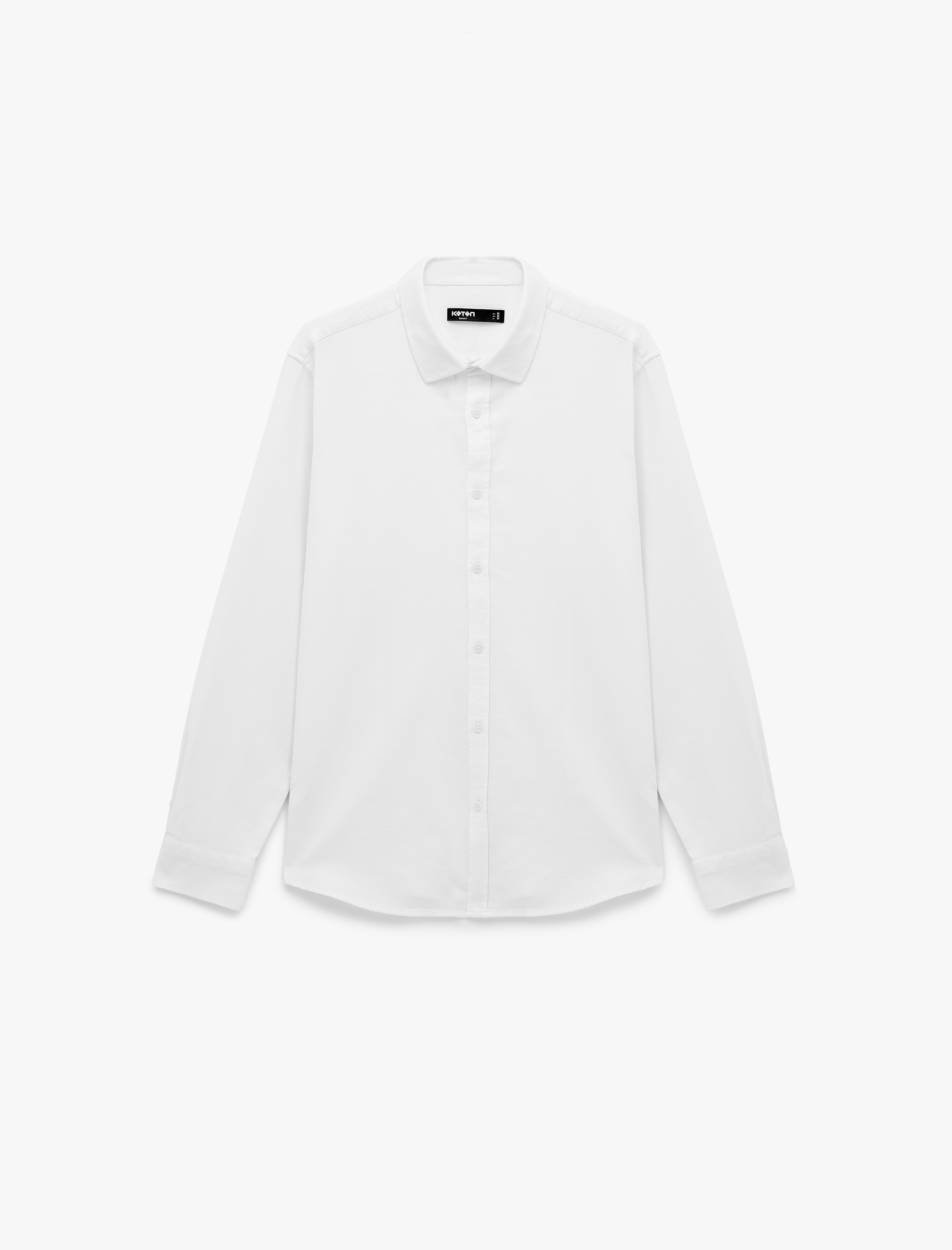   Pamuklu Uzun Kollu Klasik Yaka Slim Fit Gömlek