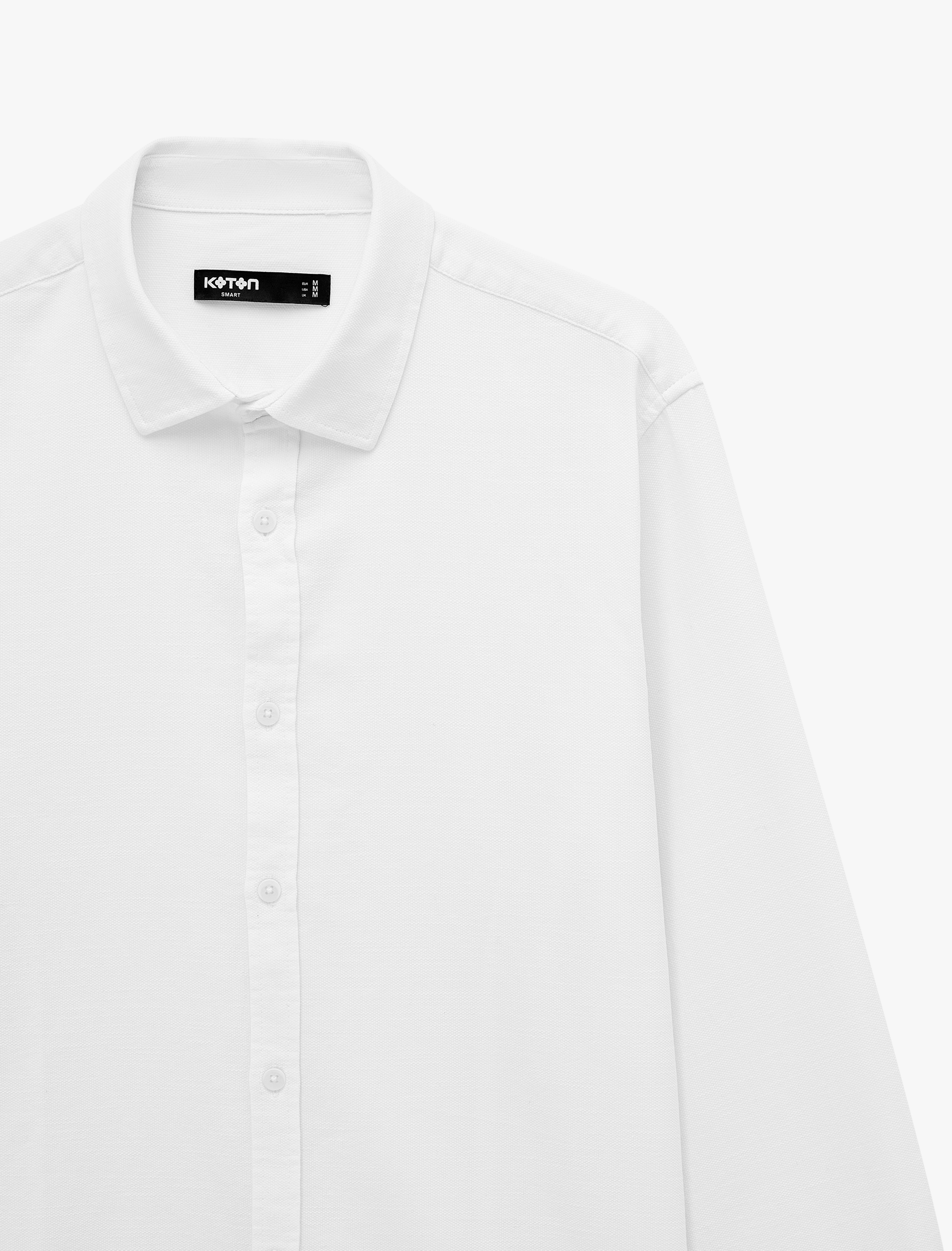   Pamuklu Uzun Kollu Klasik Yaka Slim Fit Gömlek