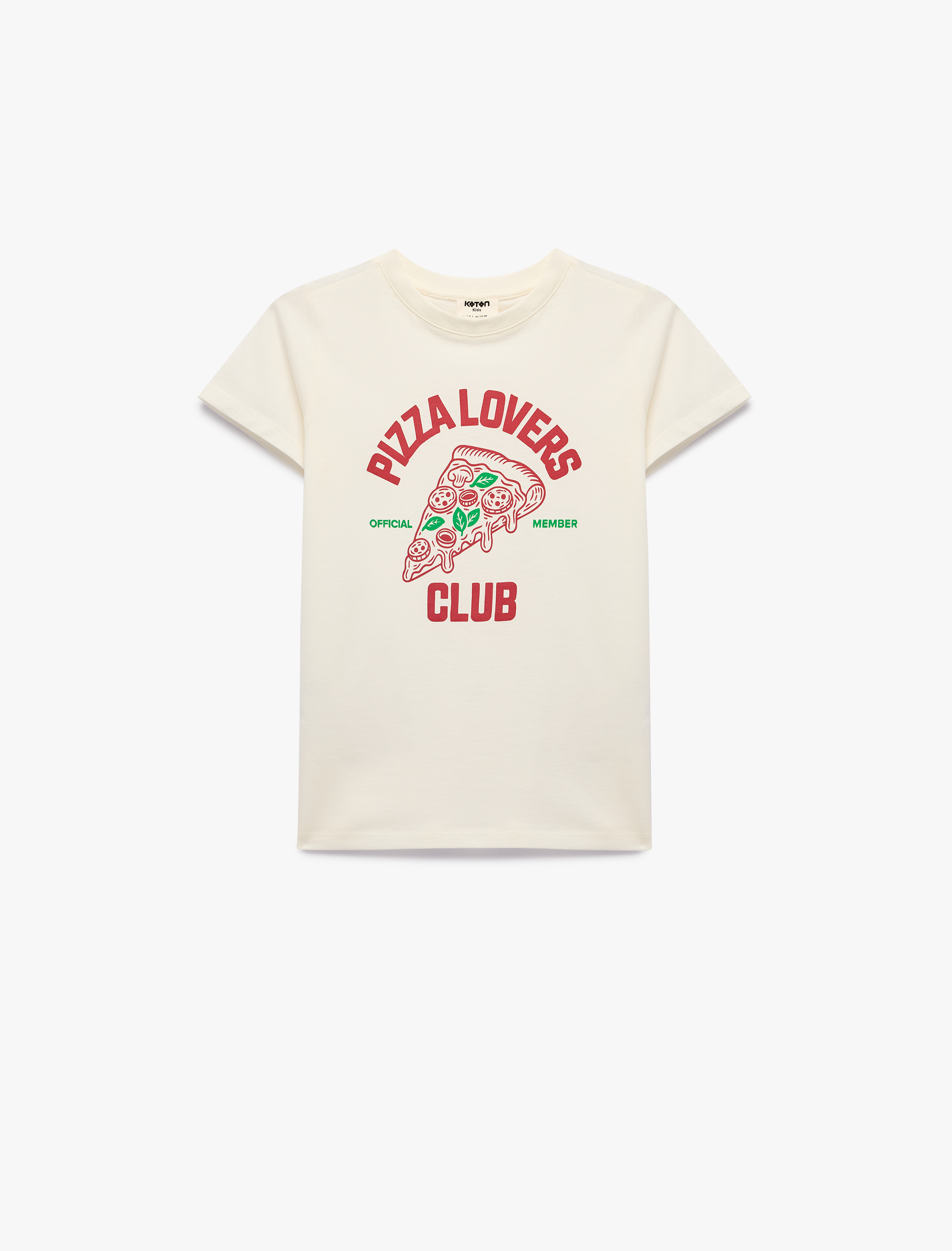  Kız Çocuk Pamuklu Kısa Kollu Bisiklet Yaka Baskılı Tişört