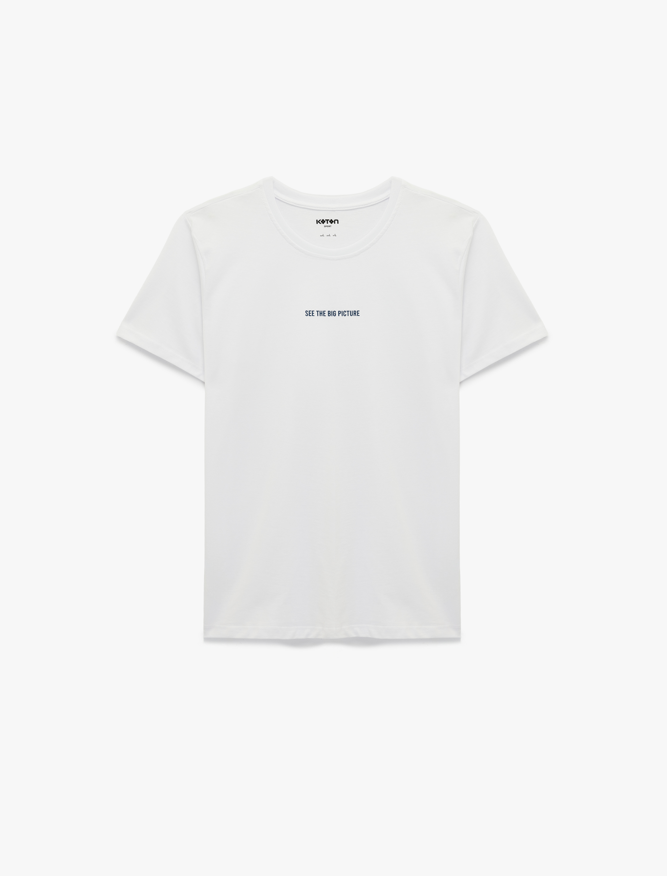   Kısa Kollu Regular Fit Bisiklet Yaka Pamuklu Baskılı Spor Tişört