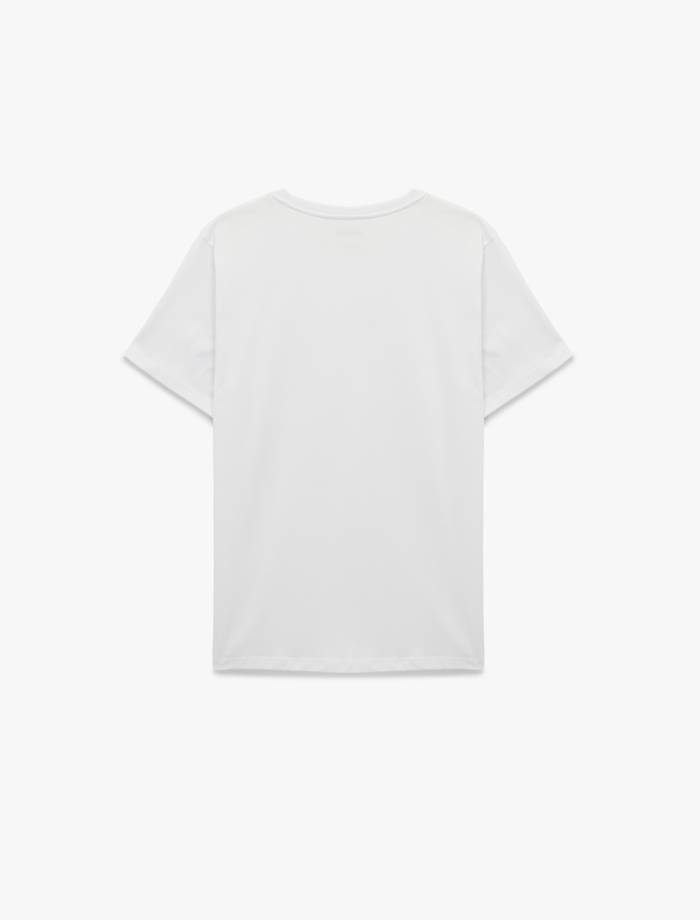   Kısa Kollu Regular Fit Bisiklet Yaka Pamuklu Baskılı Spor Tişört