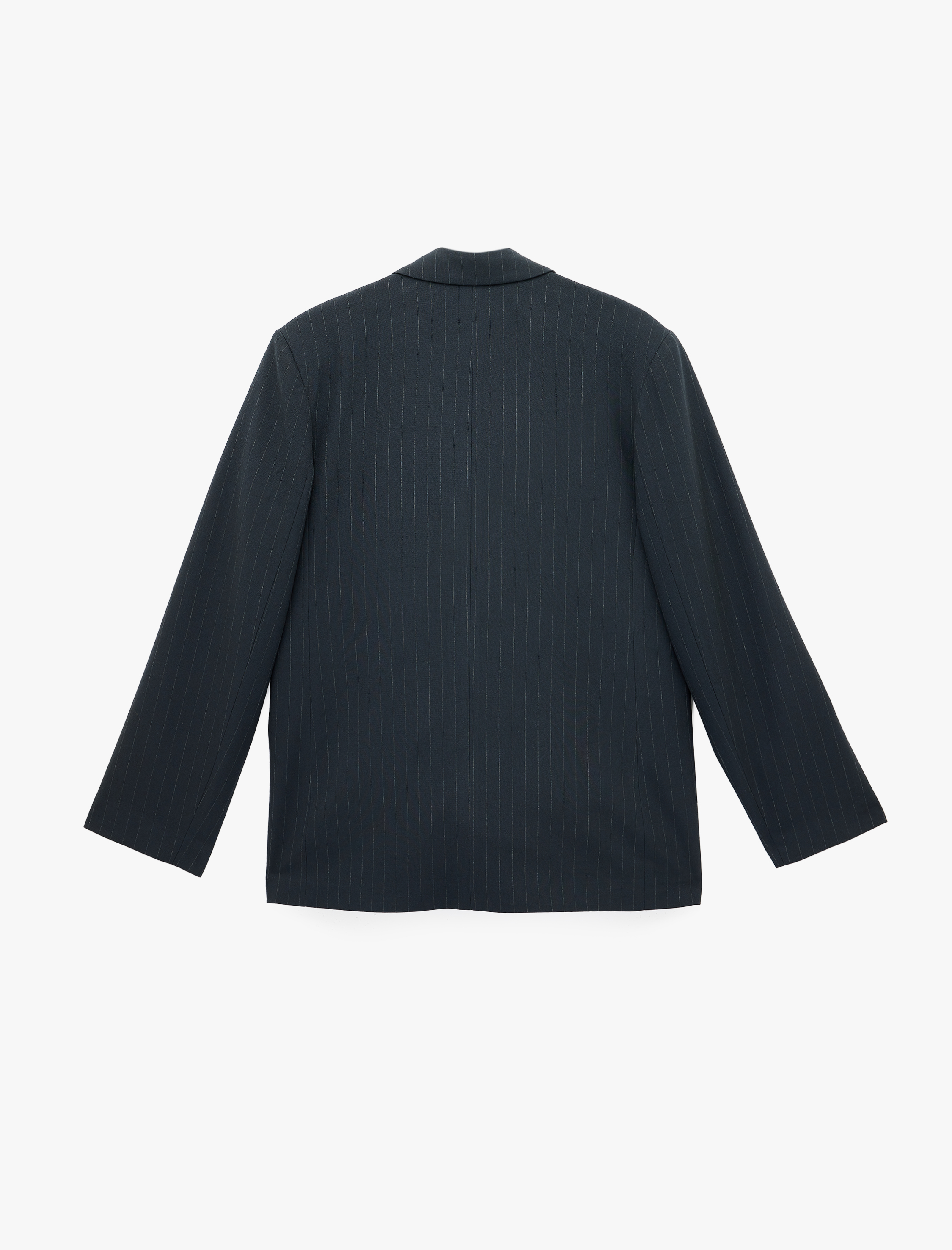   Viskon Karışımlı Cep Detaylı Düğmeli Geniş Yaka Blazer Ceket