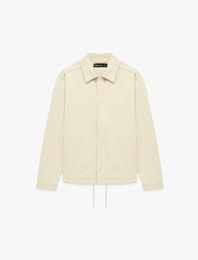 Pamuklu Cepli Uzun Kollu Gömlek Yaka Jean Ceket