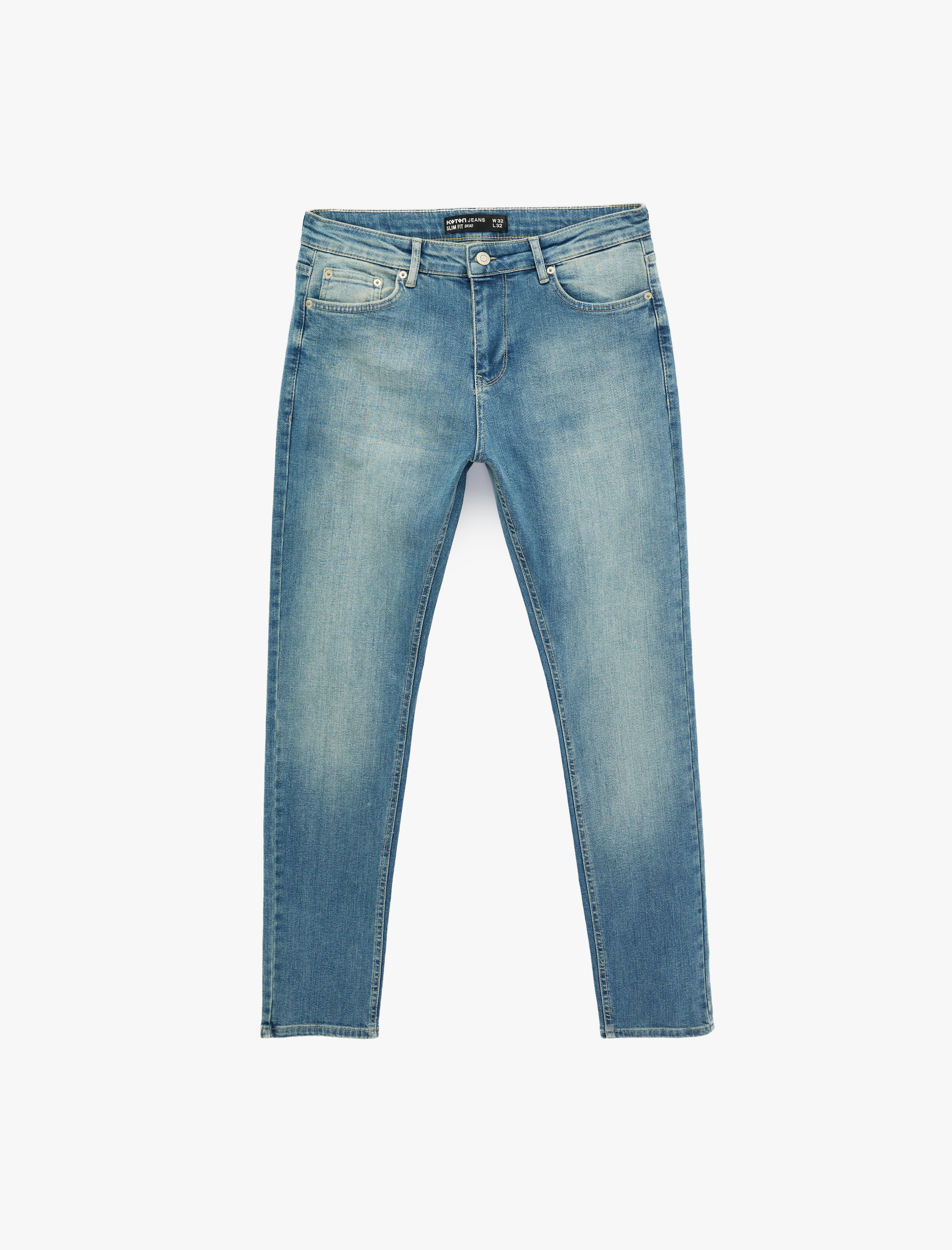   Normal Bel Cepli Slim Fit Jean Pantolon - Brad Jean