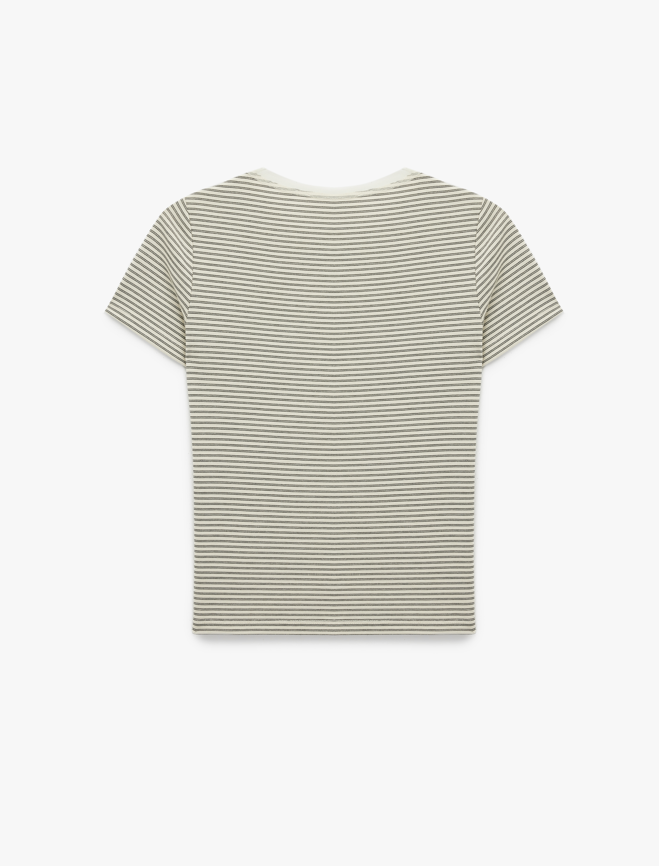   Bisiklet Yaka Kısa Kollu Slim Fit Tişört