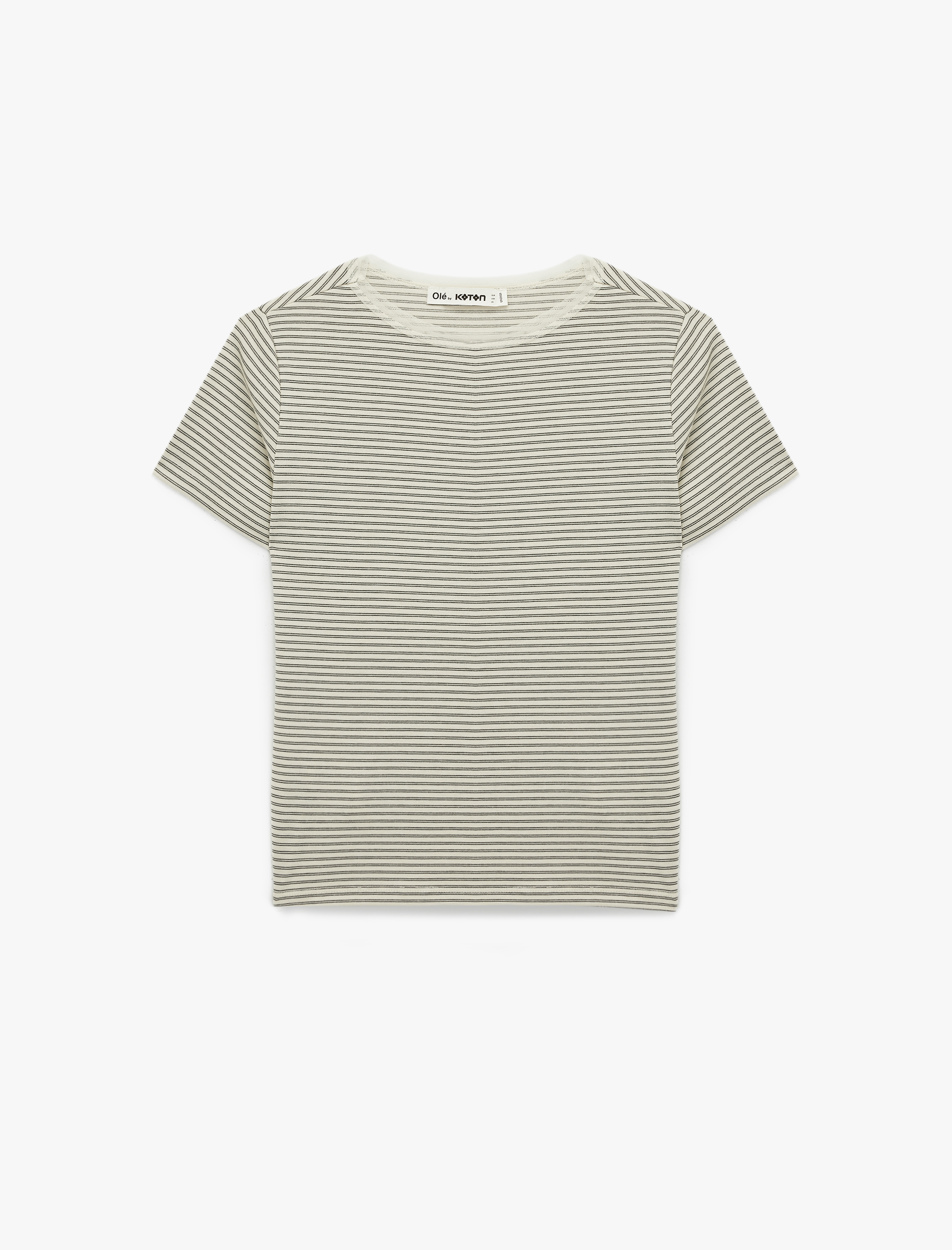   Bisiklet Yaka Kısa Kollu Slim Fit Tişört