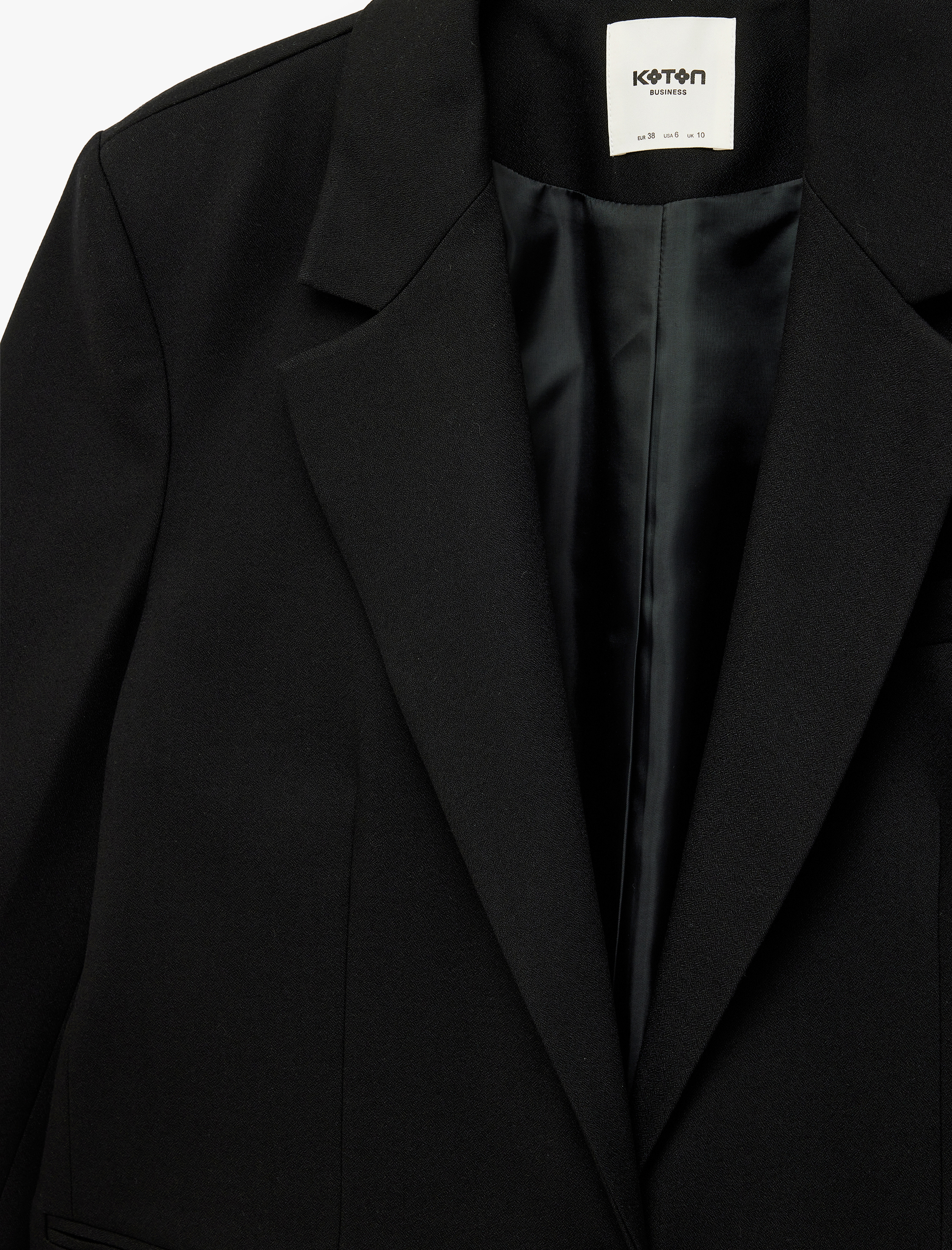   Düğmeli Cepli Uzun Kollu Sırt Detaylı Oversize Blazer Ceket