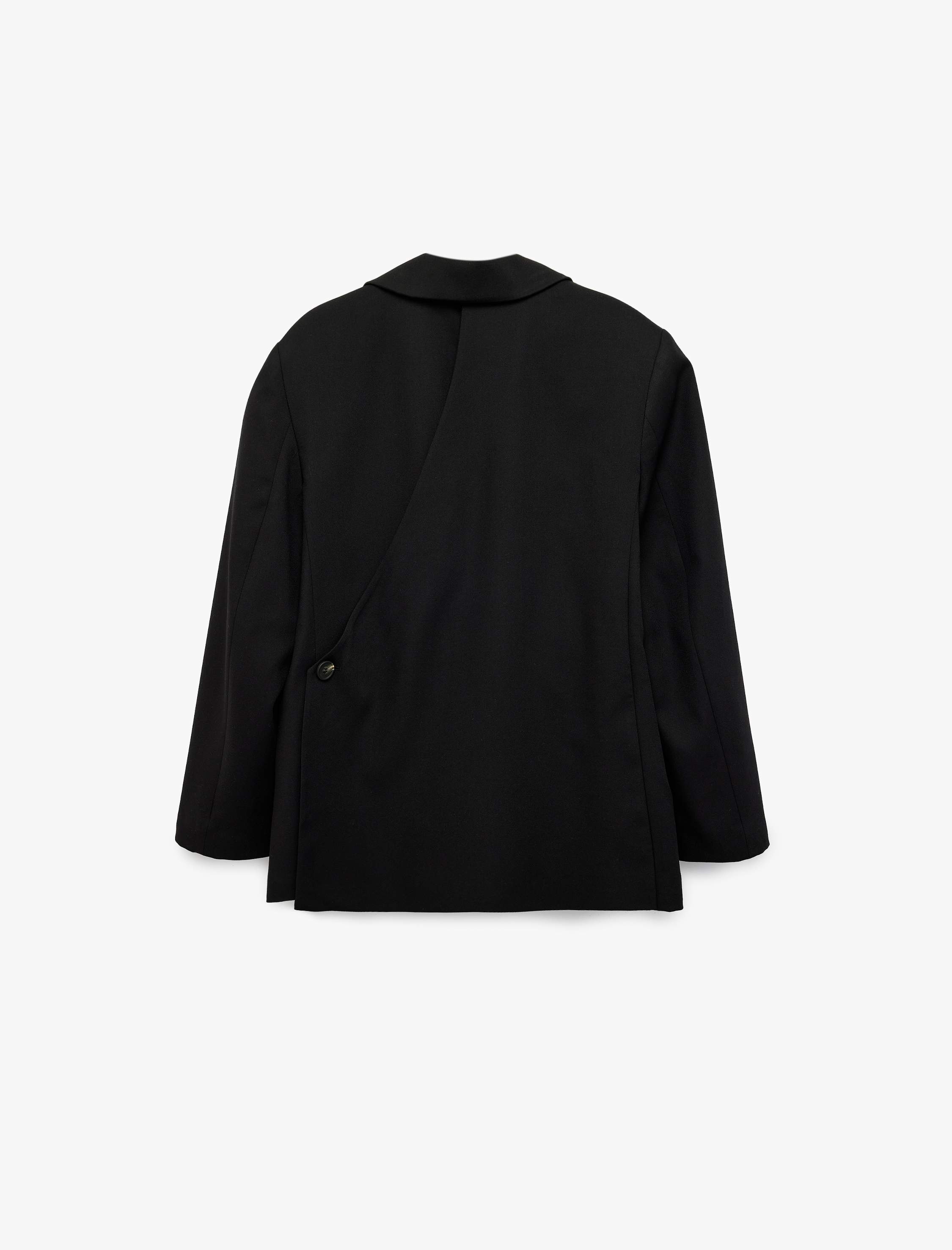   Düğmeli Cepli Uzun Kollu Sırt Detaylı Oversize Blazer Ceket