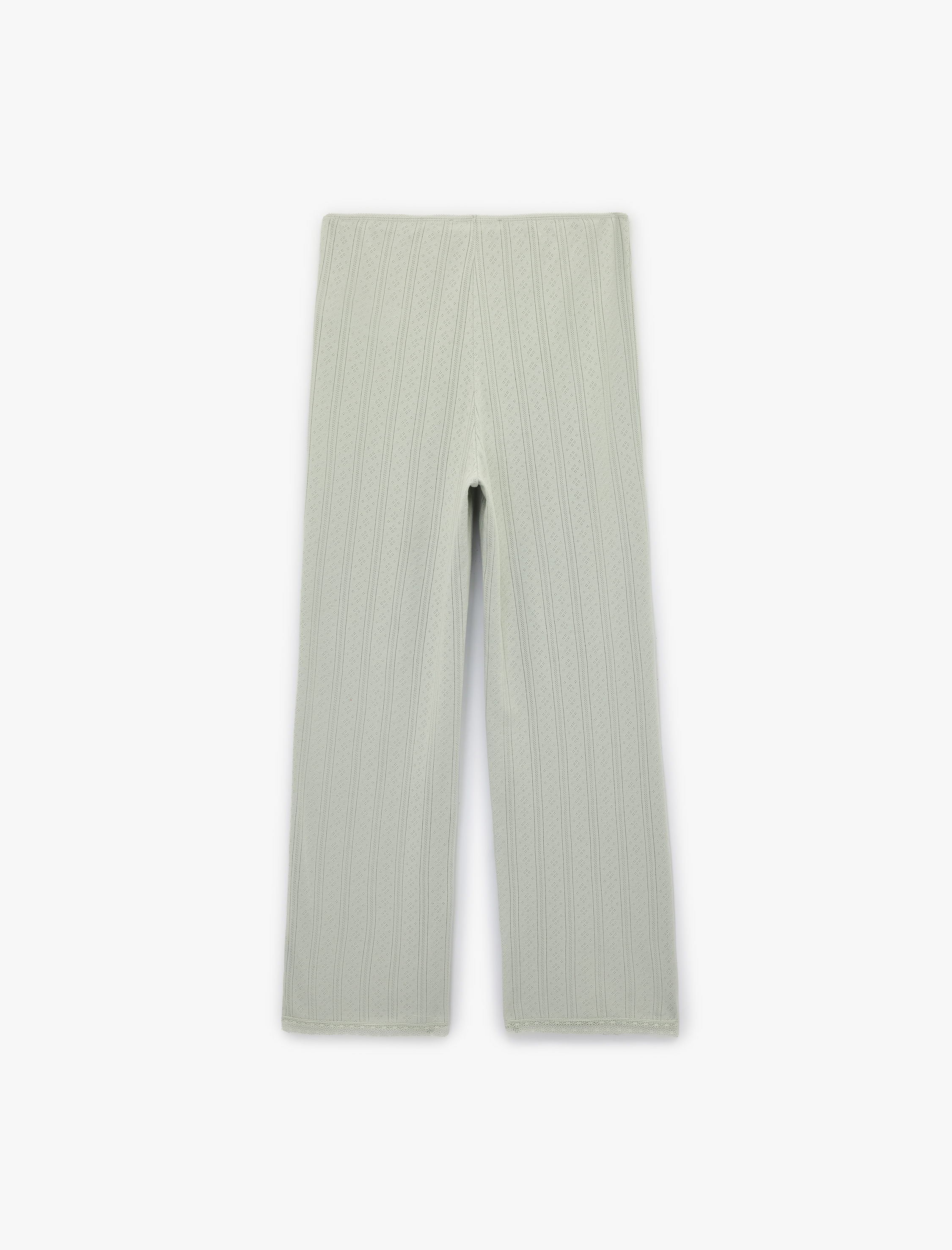   Pamuklu Beli Lastikli Slim Fit Çizgili Pijama Altı