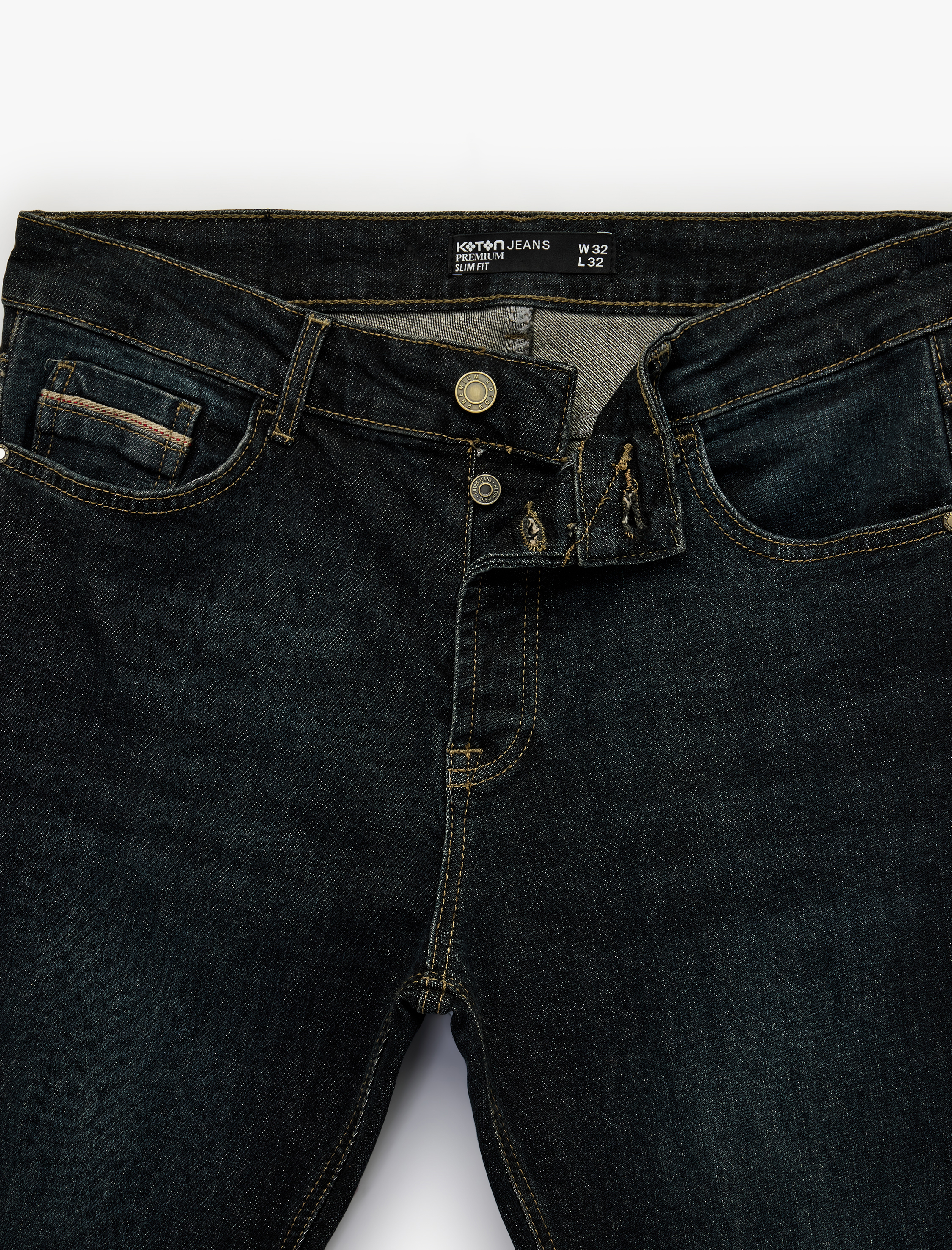   Normal Bel Pamuklu Slim Fit Jean Pantolon - Brad Jean