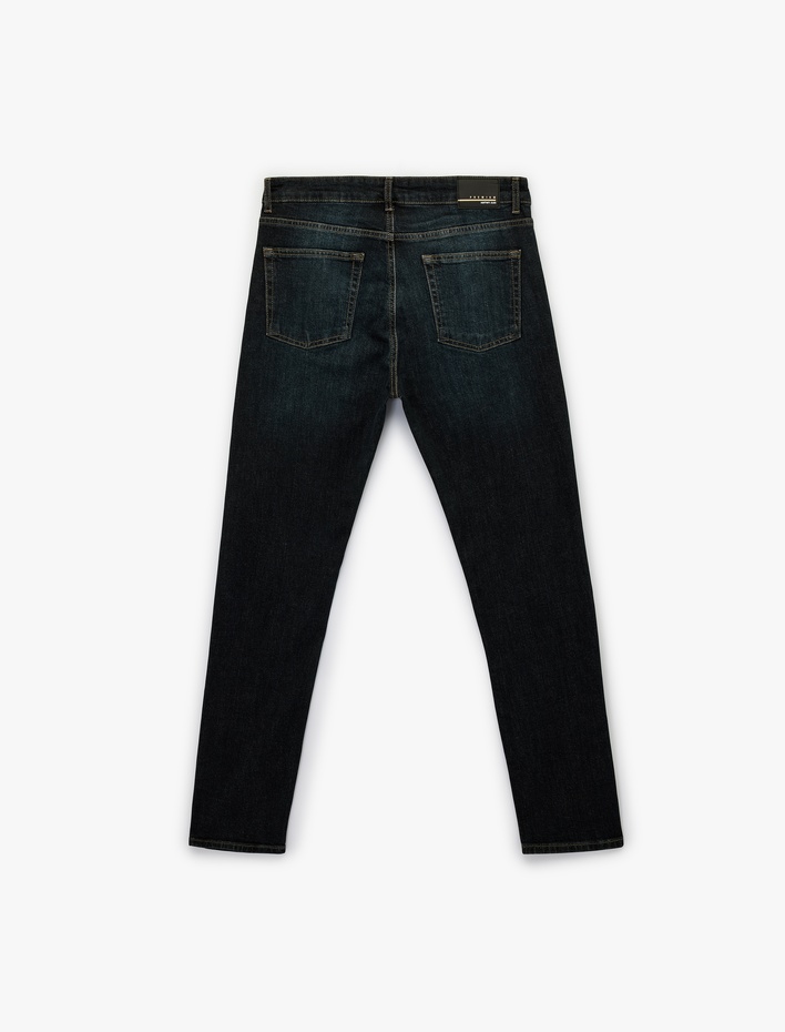  Normal Bel Pamuklu Slim Fit Jean Pantolon - Brad Jean