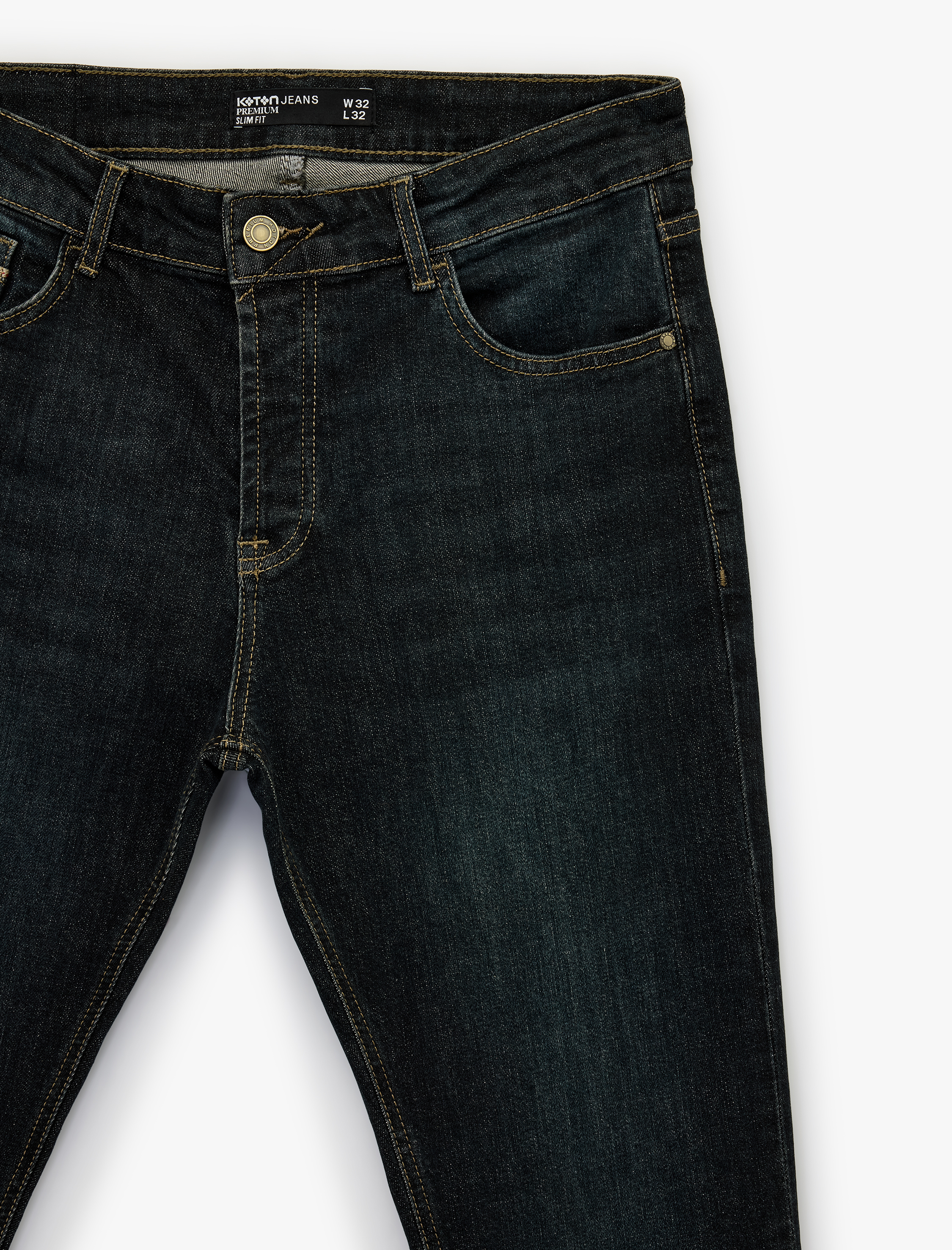   Normal Bel Pamuklu Slim Fit Jean Pantolon - Brad Jean