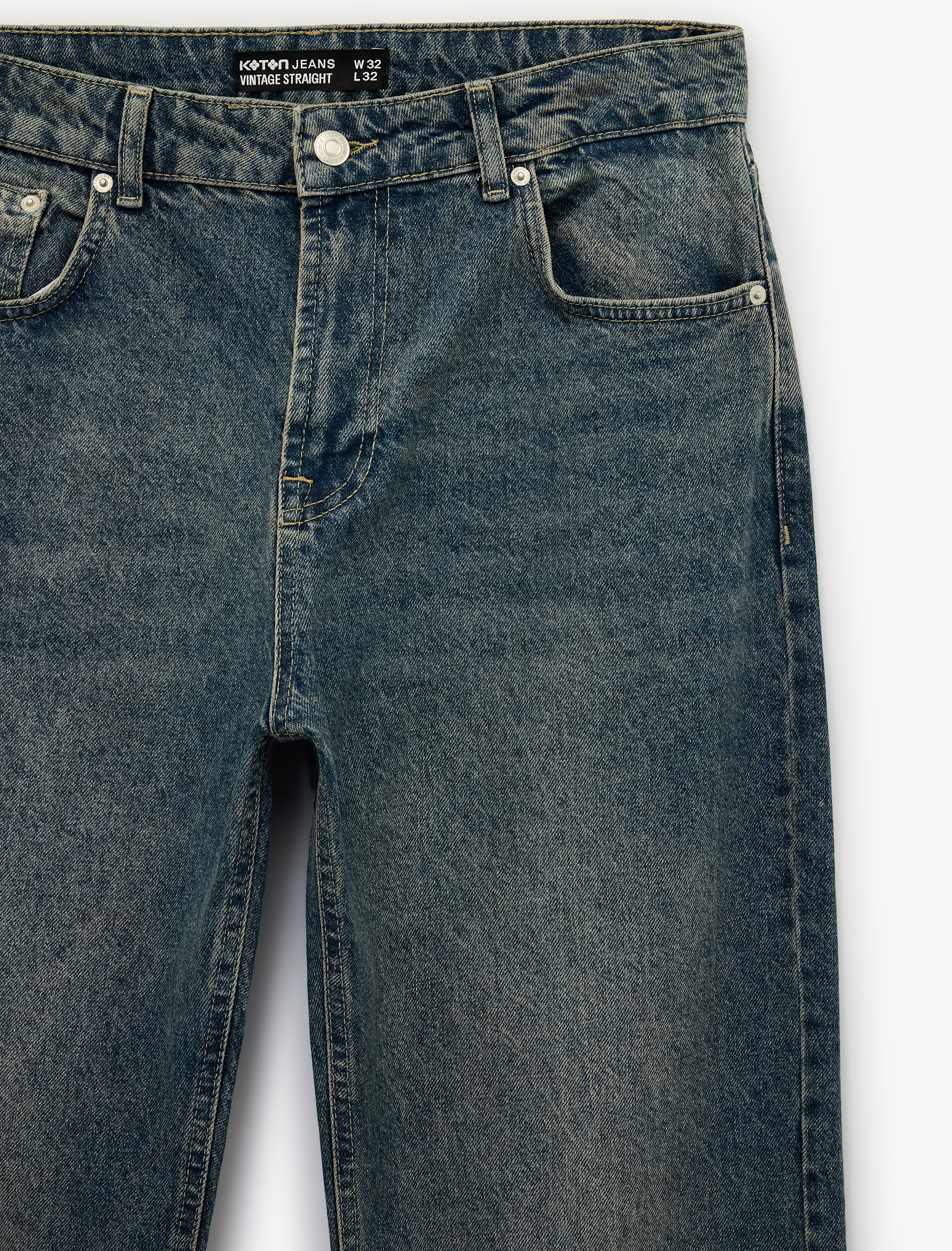   Normal Bel Vintage Straight Fit Jean Pantolon