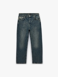 Normal Bel Vintage Straight Fit Jean Pantolon