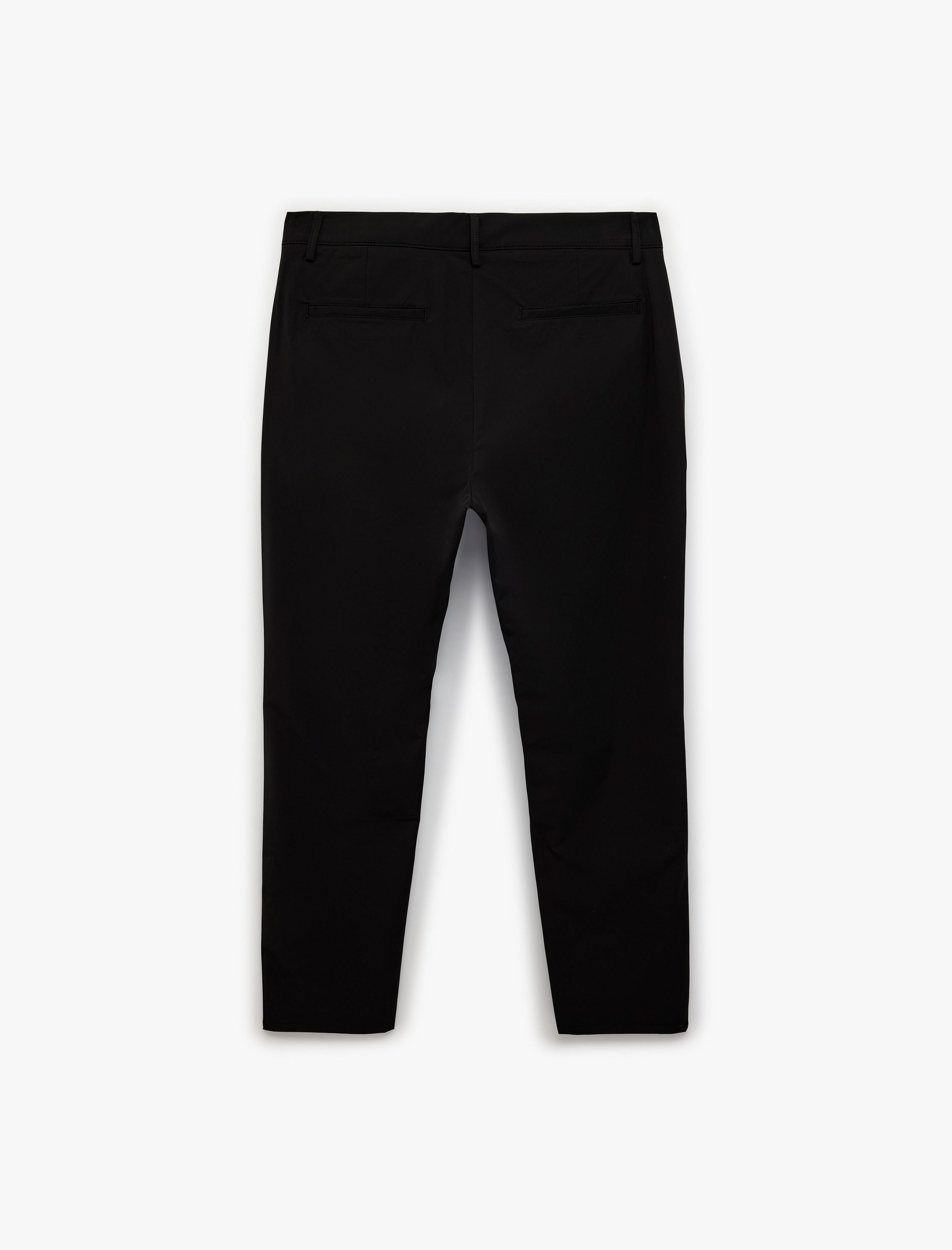   Normal Bel Cepli Slim Fit Düğmeli Kumaş Pantolon