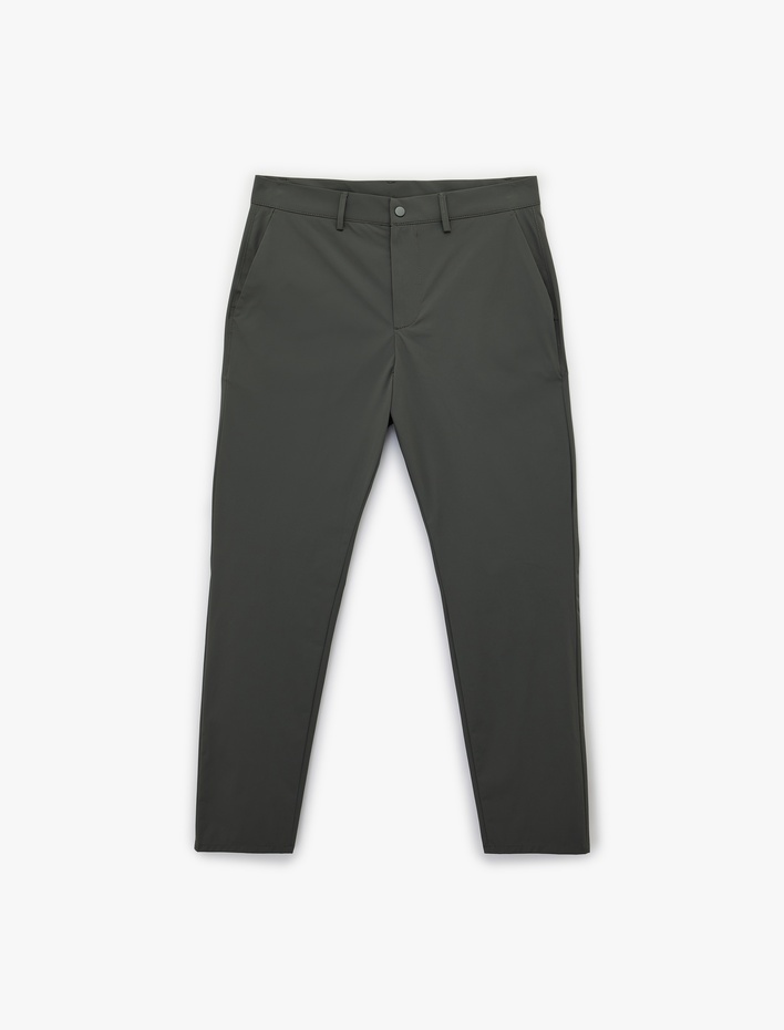  Normal Bel Cepli Slim Fit Düğmeli Kumaş Pantolon