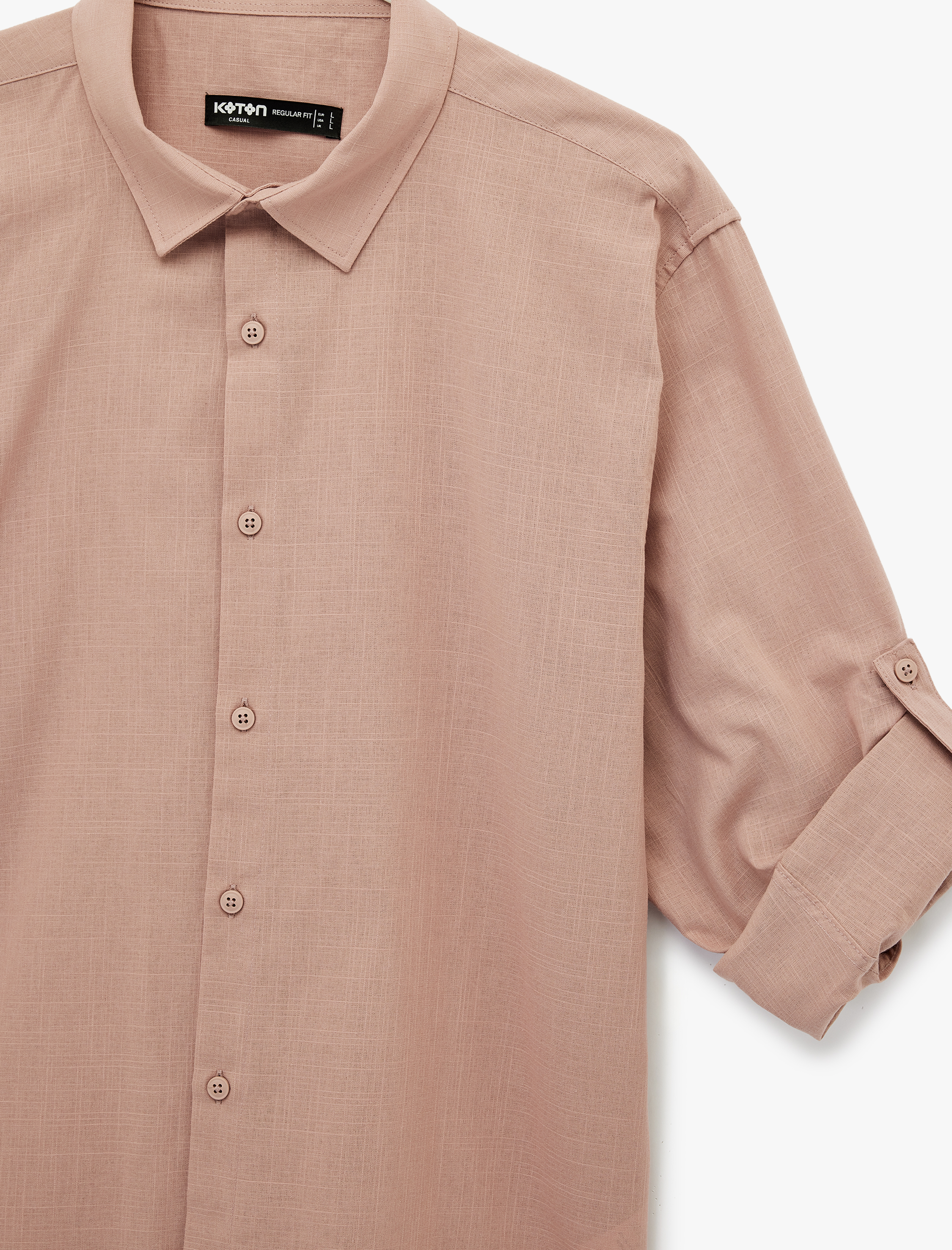   Regular Fit Klasik Yaka Pamuklu Uzun Kollu Gömlek