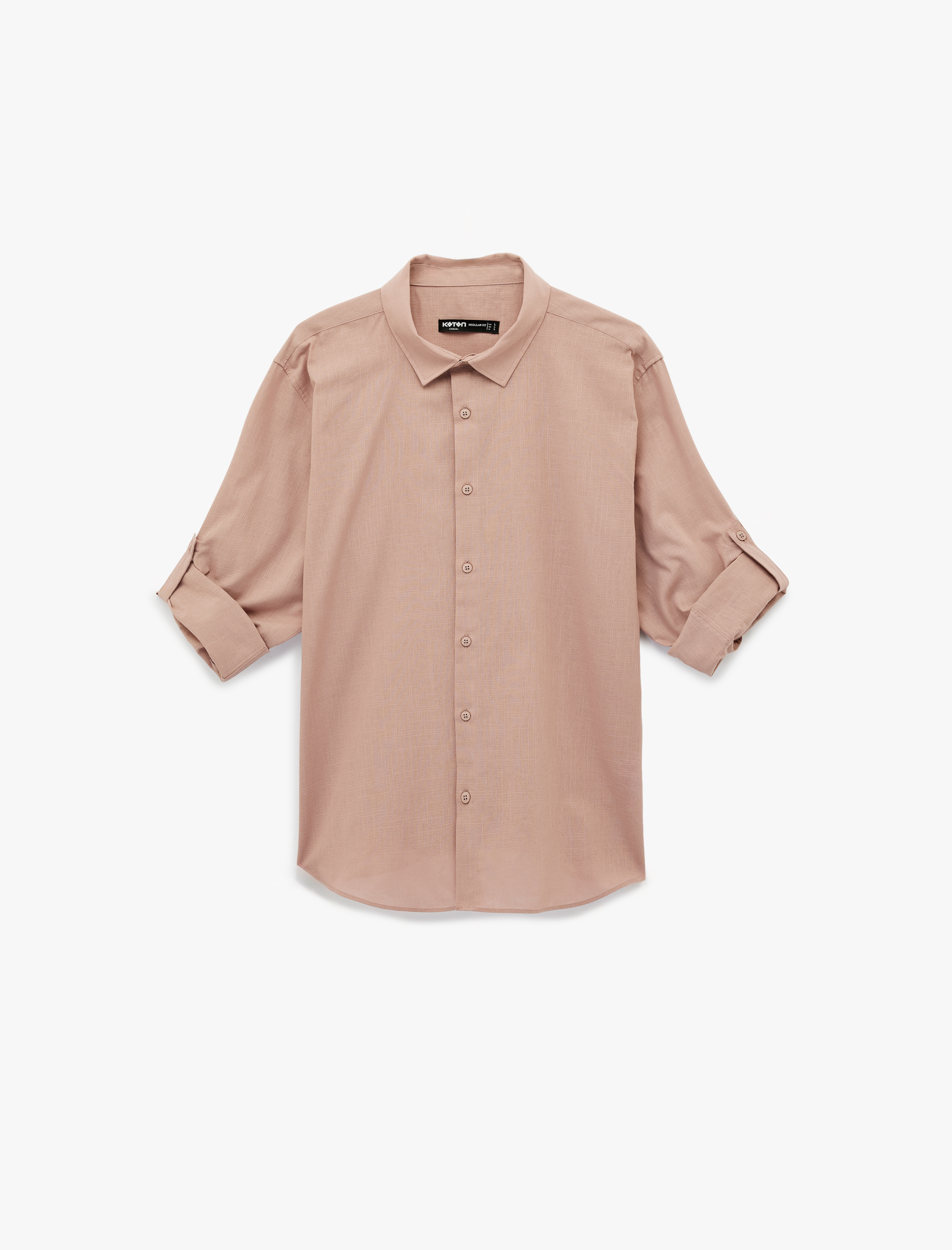   Regular Fit Klasik Yaka Pamuklu Uzun Kollu Gömlek