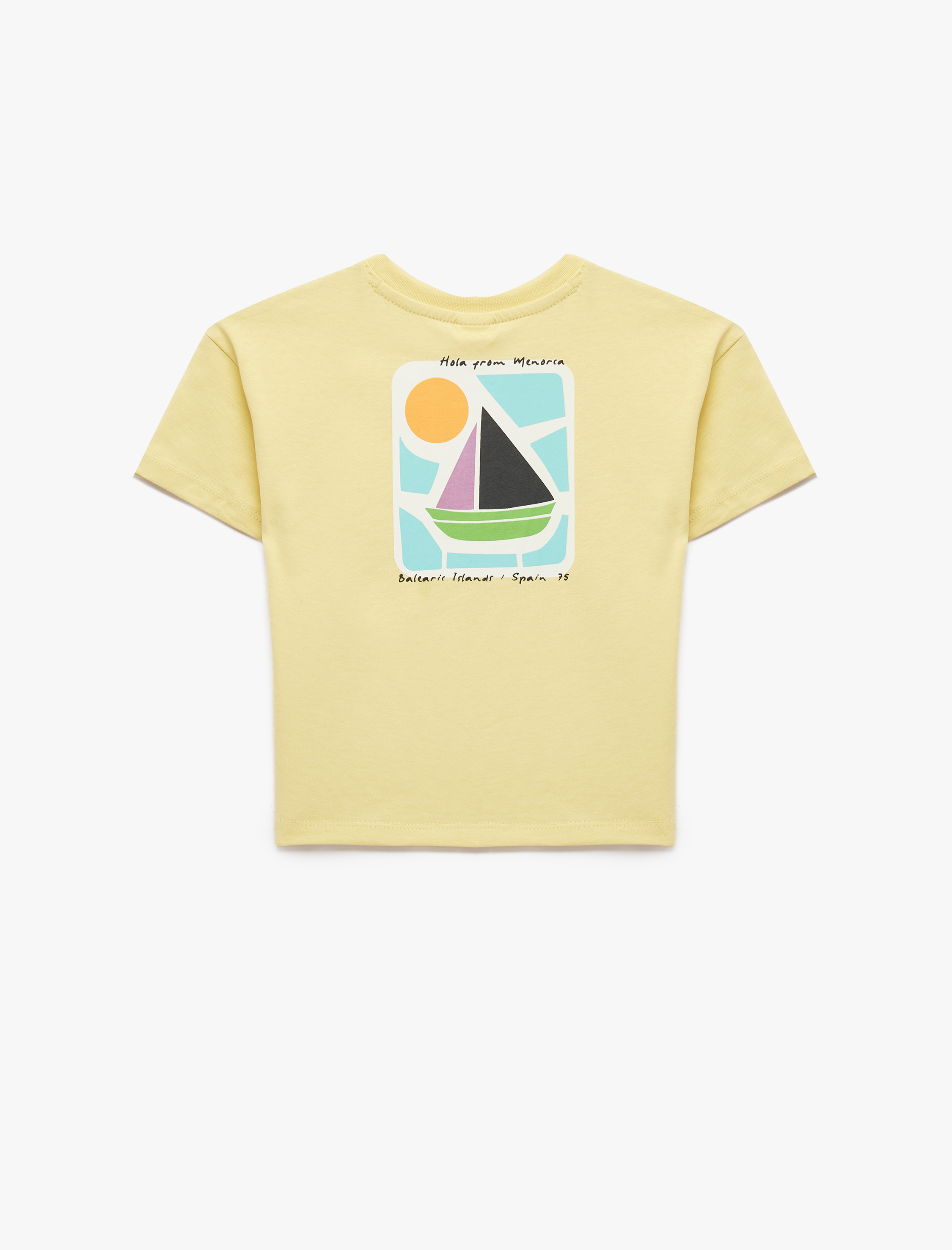  Erkek Bebek Pamuklu Kısa Kollu Bisiklet Yaka Baskılı Tişört