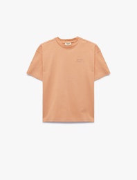 Pamuklu Uzun Kollu Bisiklet Yaka Tişört