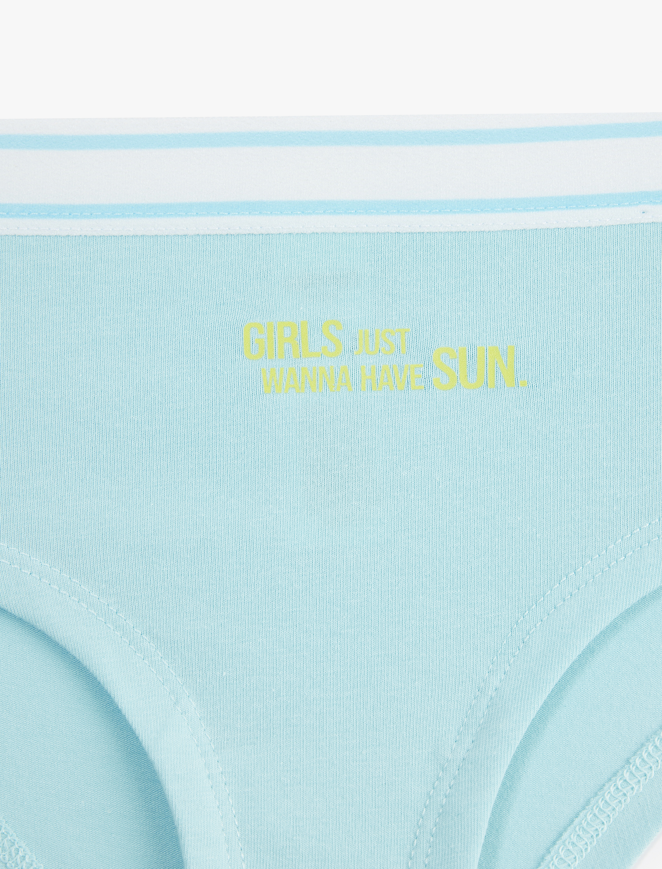   Yüksek Bel Pamuklu Baskılı Hipster Külot