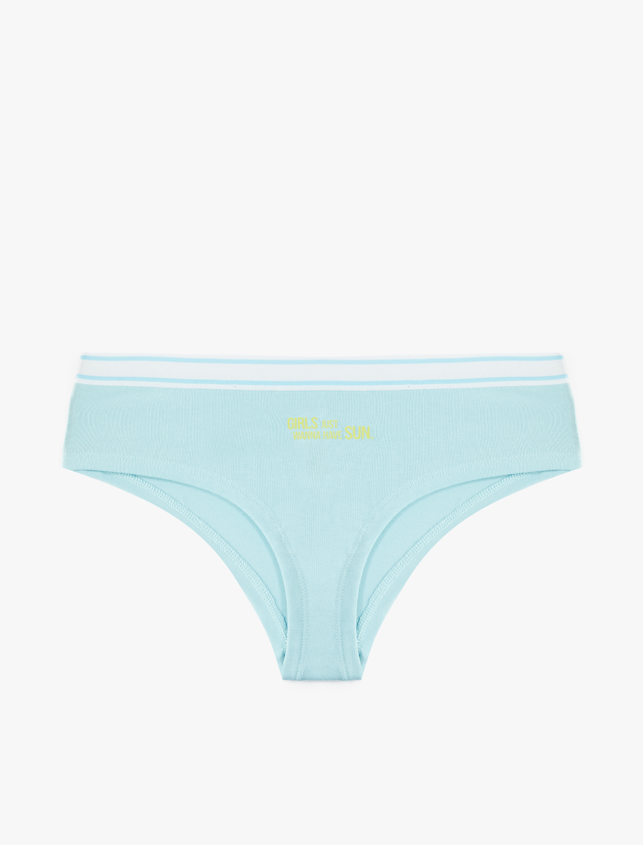   Yüksek Bel Pamuklu Baskılı Hipster Külot