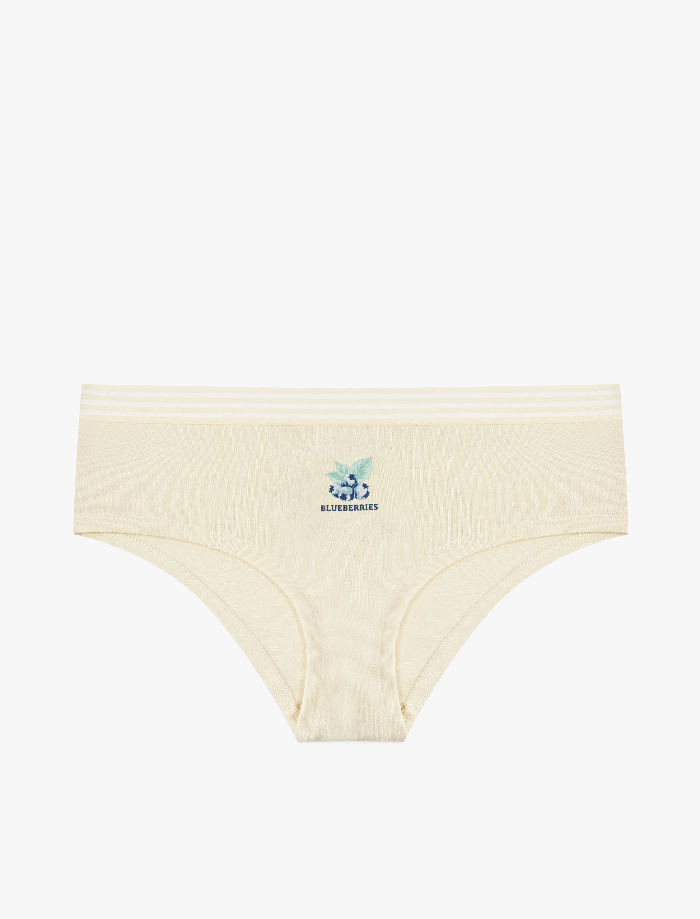   Yüksek Bel Rahat Kalıp Pamuklu Baskılı Hipster Külot