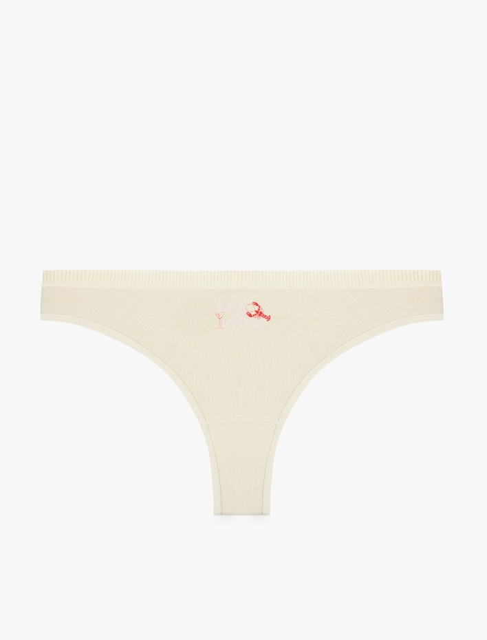  Rahat Kalıp Baskılı Brazilian Külot