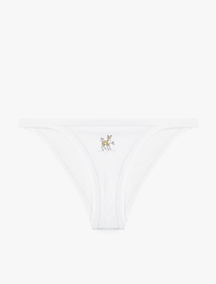  Rahat Kalıp Pamuklu Baskılı Brazilian Külot