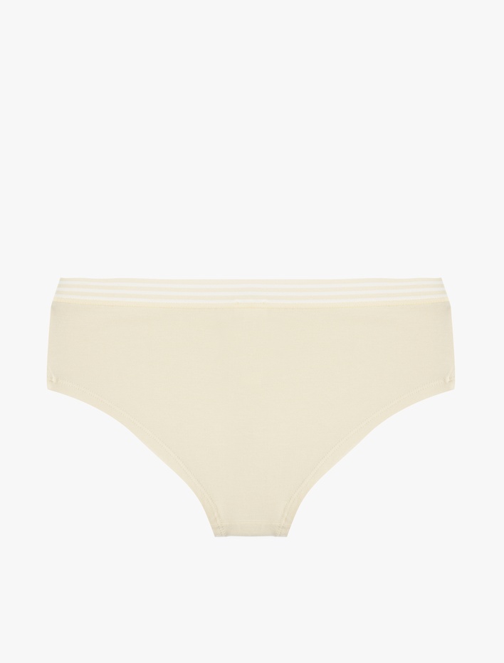  Yüksek Bel Rahat Kalıp Pamuklu Baskılı Hipster Külot