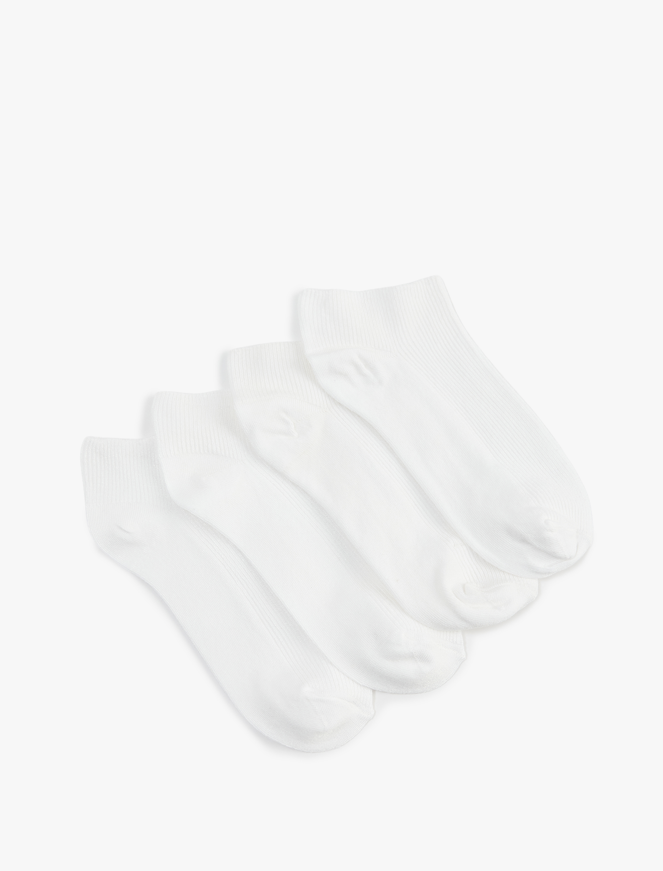  Kadın 4'lü Viskon Bambu Patik Çorap Seti