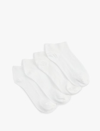 4'lü Viskon Bambu Patik Çorap Seti