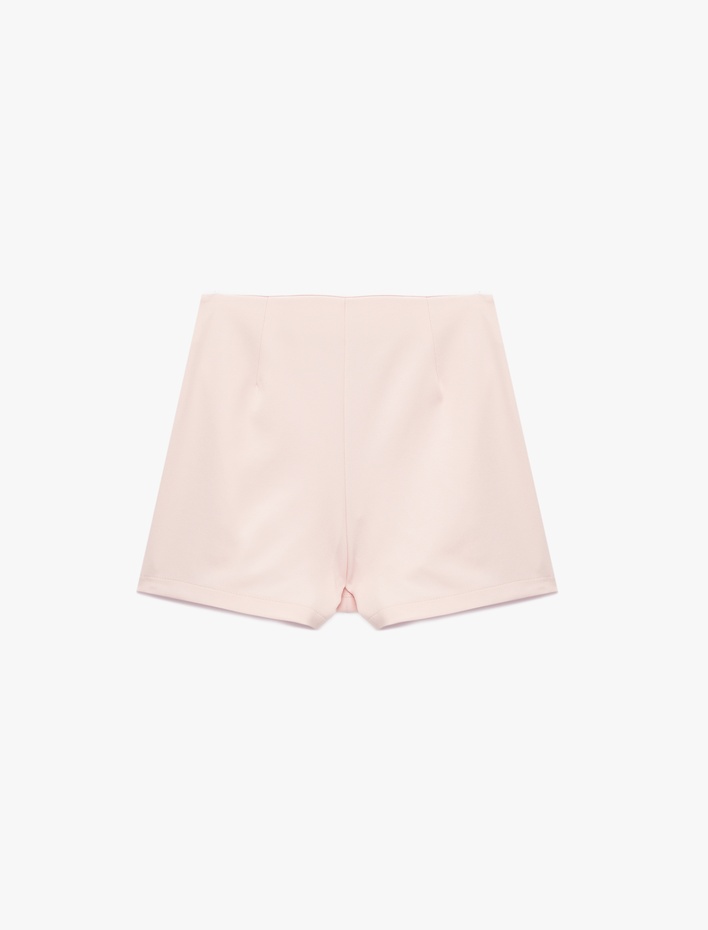 Kız Çocuk Fiyonklu Pile Detaylı Şort Etek