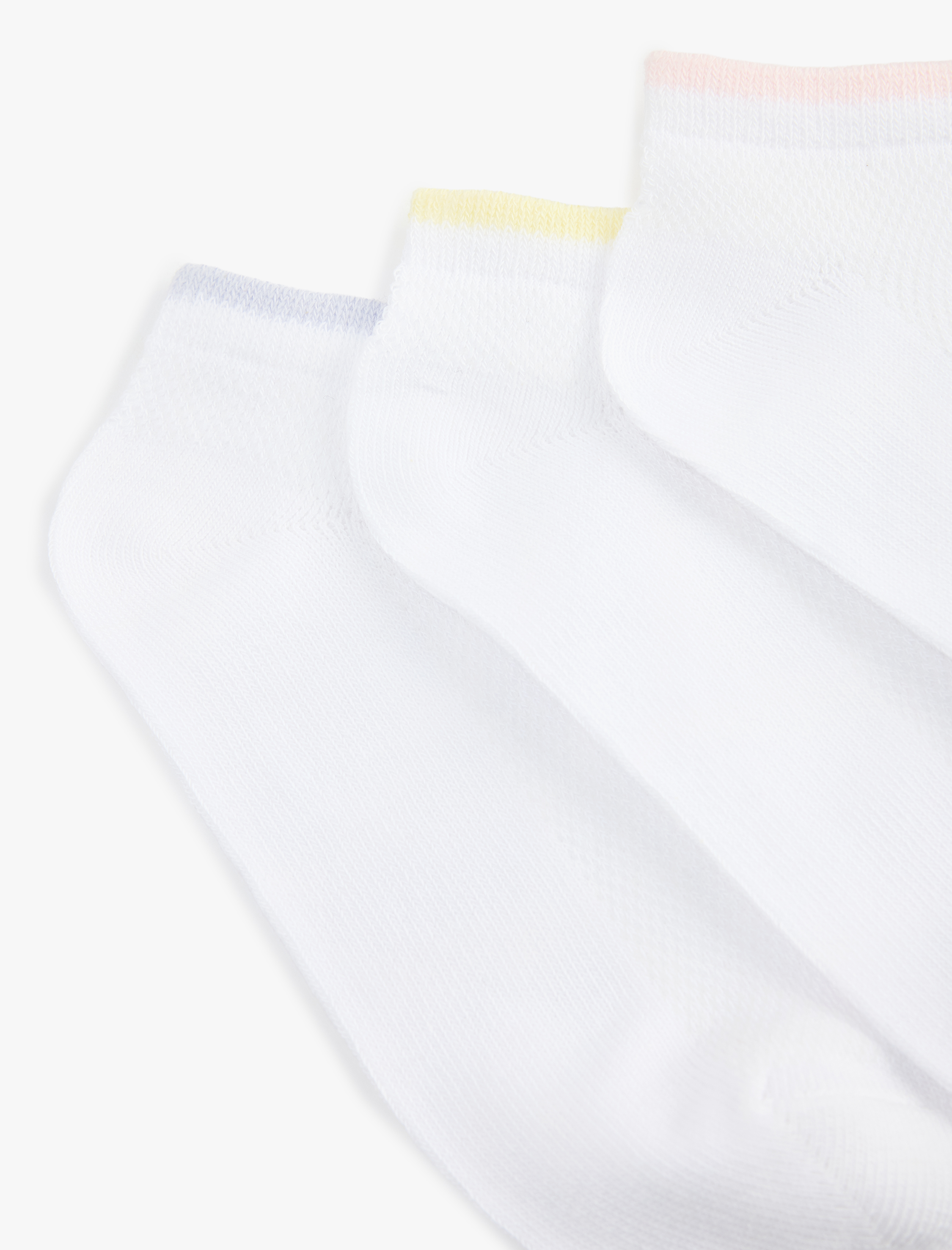  Kız Çocuk Pamuklu 3'lü Patik Çorap Seti