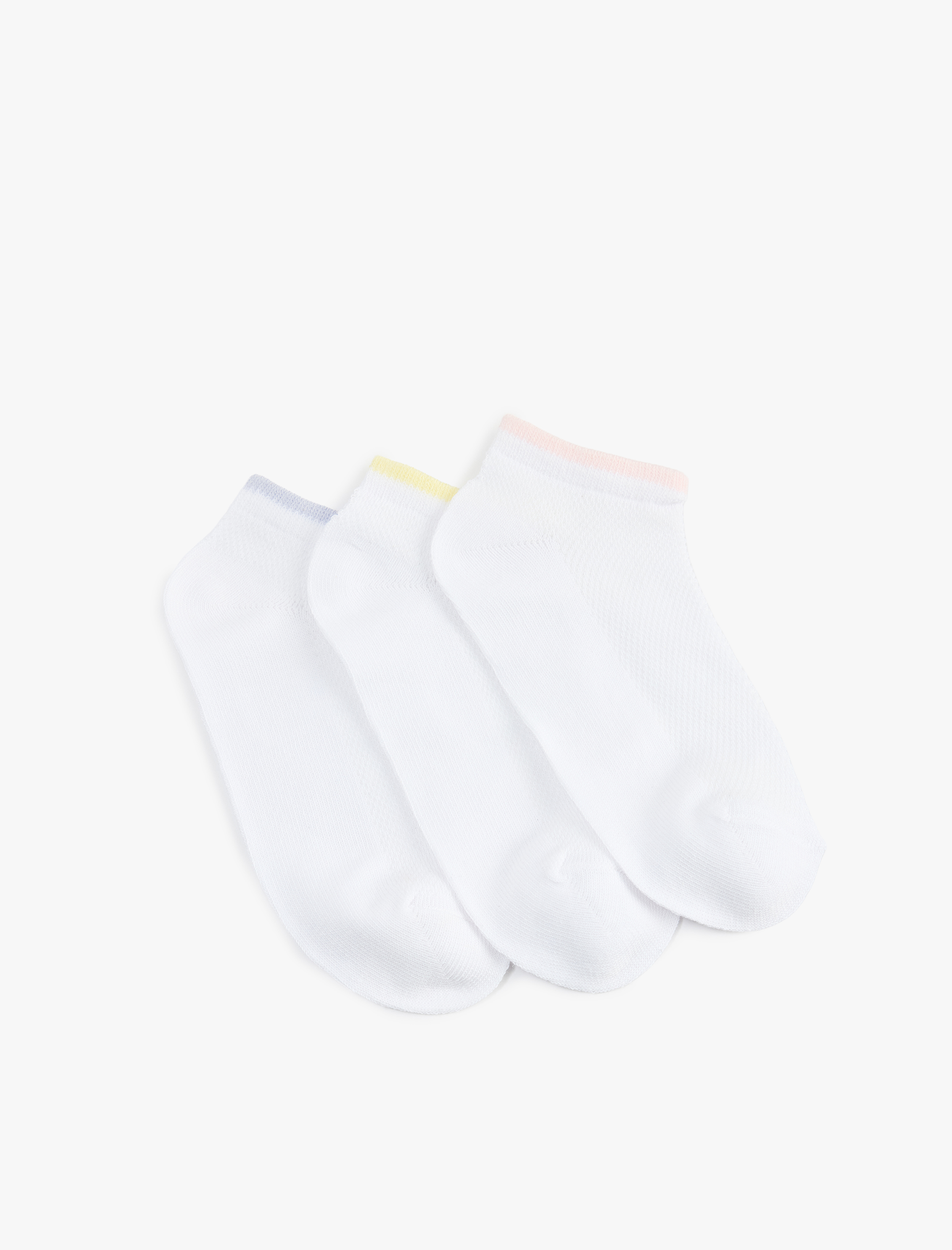  Kız Çocuk Pamuklu 3'lü Patik Çorap Seti