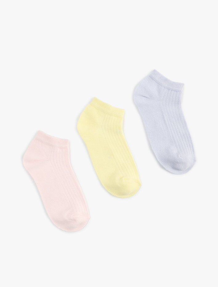Kız Çocuk Pamuklu 2'li Patik Çorap Seti