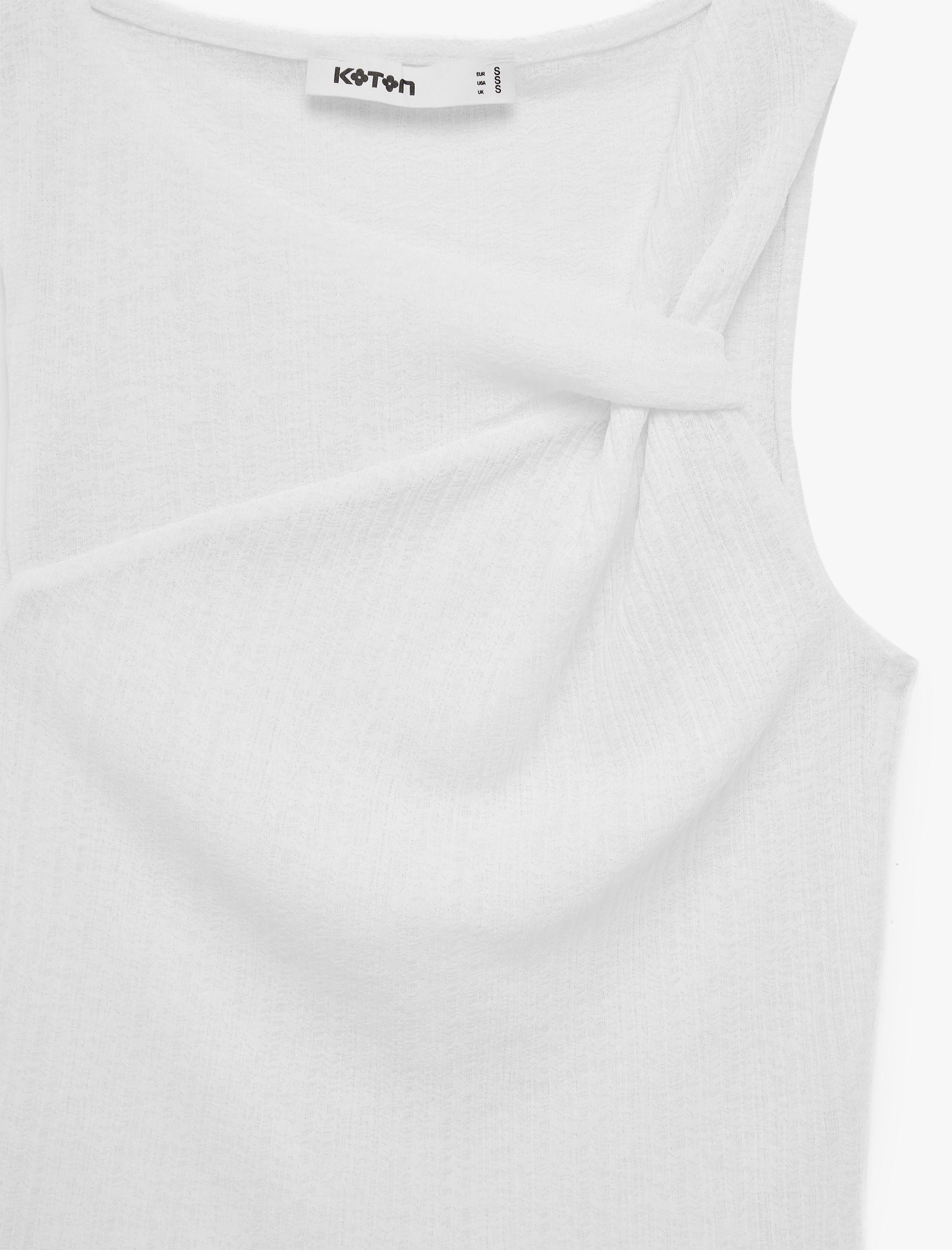   Düğüm Detaylı Kolsuz Bluz