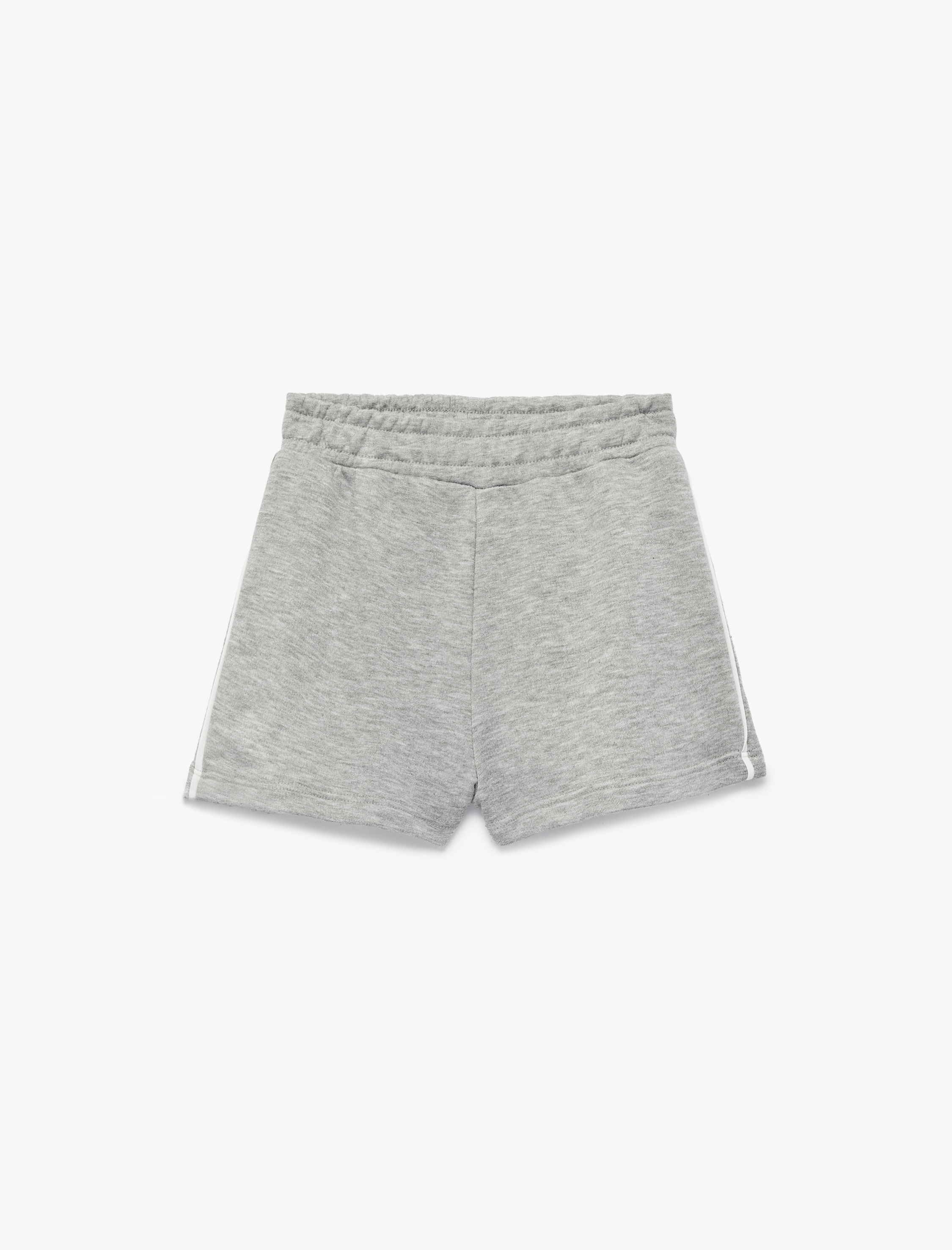  Kız Çocuk Beli Lastikli Viskon Karışımlı Kısa Şort