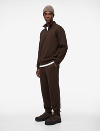 Regular Fit Uzun Kollu Basic Yarım Fermuarlı Sweatshirt